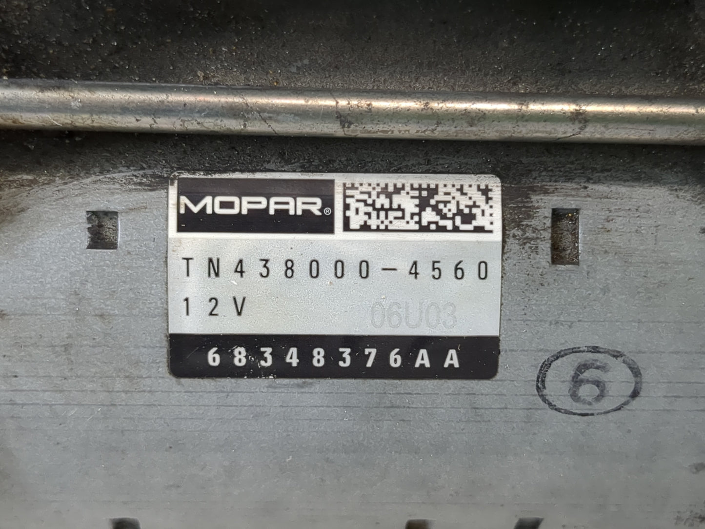 2017-2022 Chrysler Pacifica Car Starter Motor Solenoid OEM P/N:68348376AA TN438000-4560 Fits Fits 2017 2018 2019 2020 2021 2