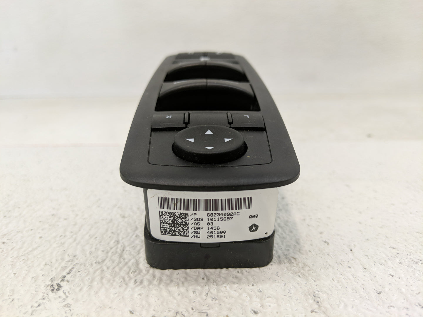 2017-2022 Chrysler Pacifica Master Power Window Switch Replacement Driver Side Left P/N:68234092AC Fits OEM Used Auto Parts 