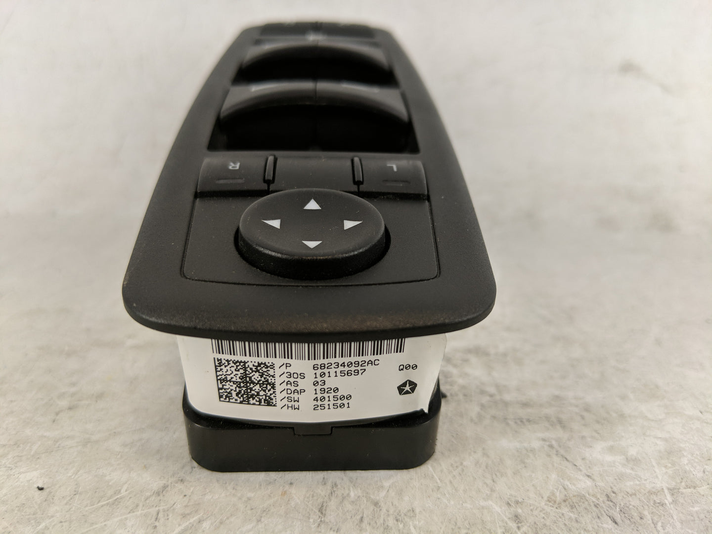 2017-2022 Chrysler Pacifica Master Power Window Switch Replacement Driver Side Left P/N:68234092AC Fits OEM Used Auto Parts 