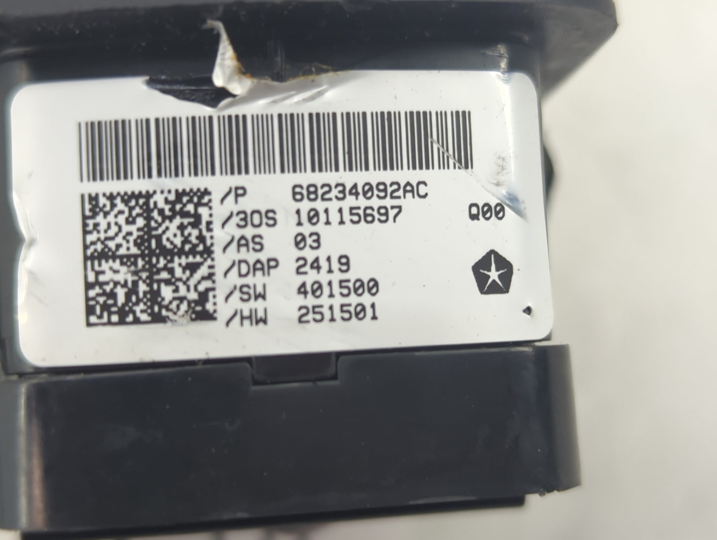 2017-2022 Chrysler Pacifica Master Power Window Switch Replacement Driver Side Left P/N:68234092AC Fits OEM Used Auto Parts 