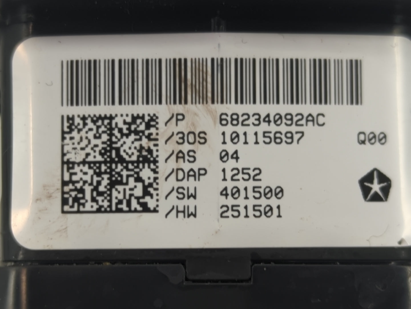 2017-2022 Chrysler Pacifica Master Power Window Switch Replacement Driver Side Left P/N:68234092AC Fits OEM Used Auto Parts 