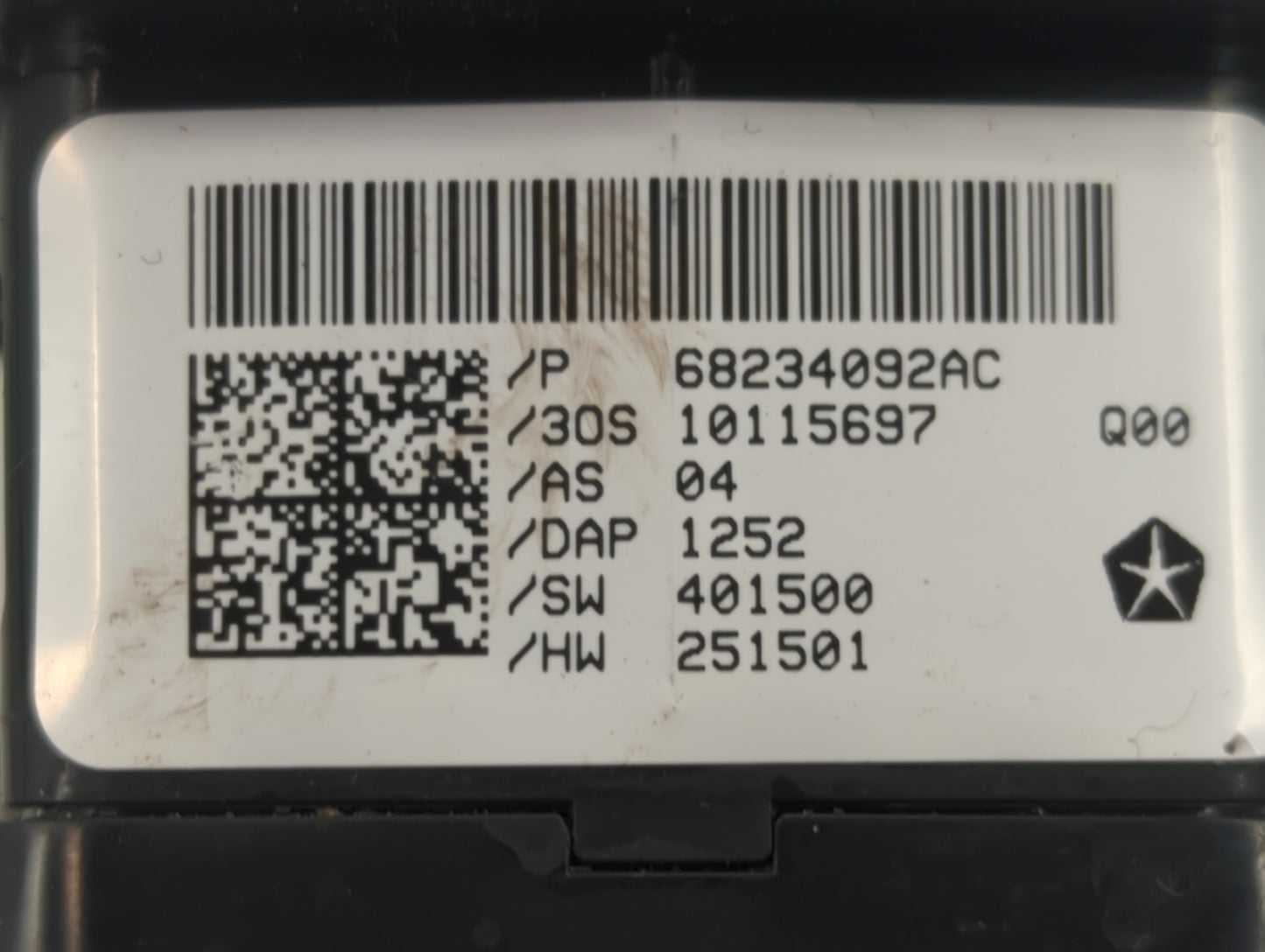 2017-2022 Chrysler Pacifica Master Power Window Switch Replacement Driver Side Left P/N:68234092AC Fits OEM Used Auto Parts 