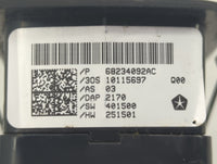 2017-2022 Chrysler Pacifica Master Power Window Switch Replacement Driver Side Left P/N:68234092AC 10115697 Fits OEM Used Au