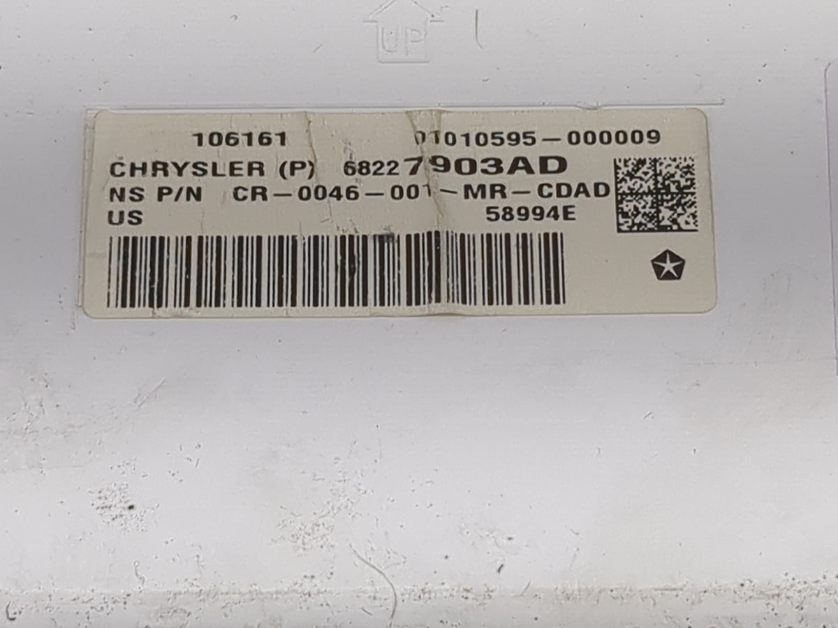 2017 Chrysler Pacifica Instrument Cluster Speedometer Gauges P/N:68227903AD CR-0046-001-MR-CDAD Miles: Fits OEM Used Auto Pa