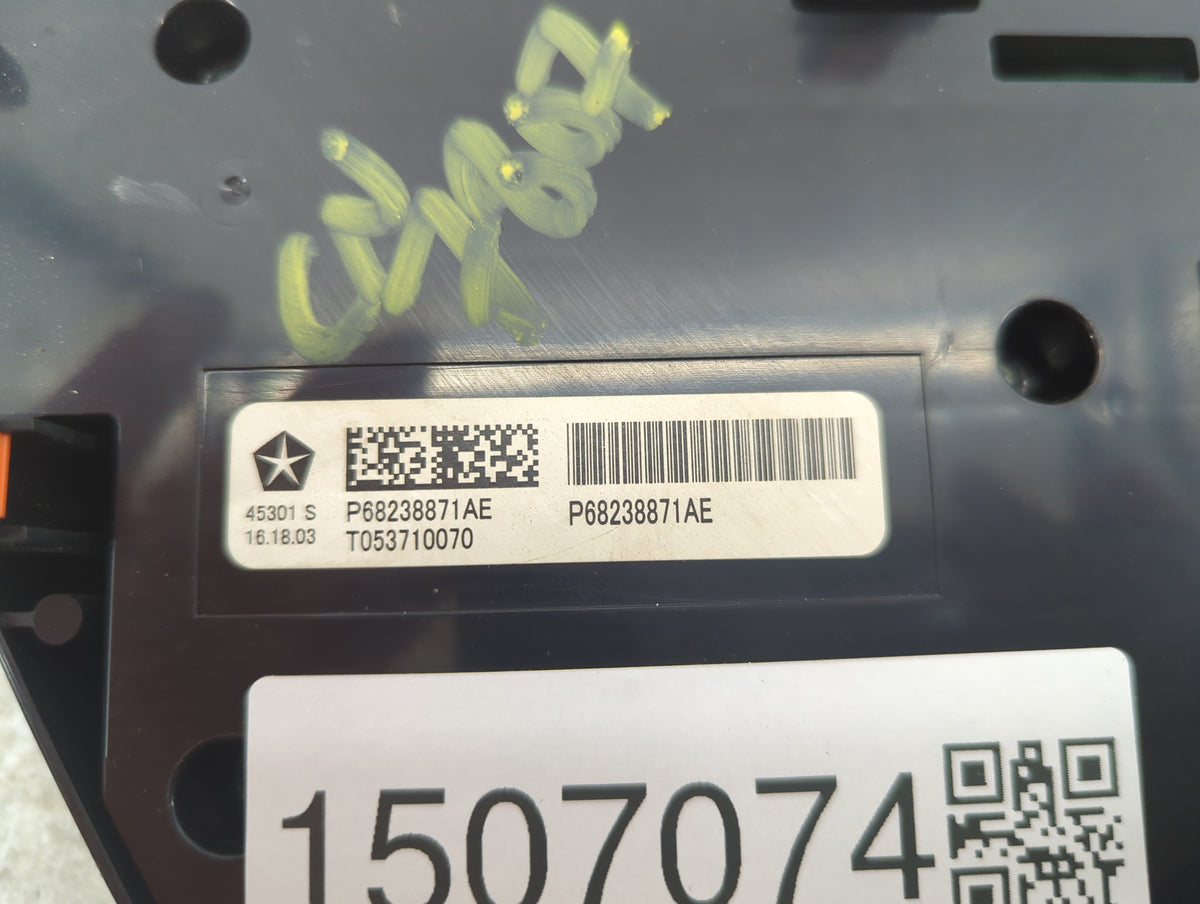 2017 Chrysler Pacifica Climate Control Module Temperature AC/Heater Replacement P/N:P68238871AE Fits OEM Used Auto Parts - O
