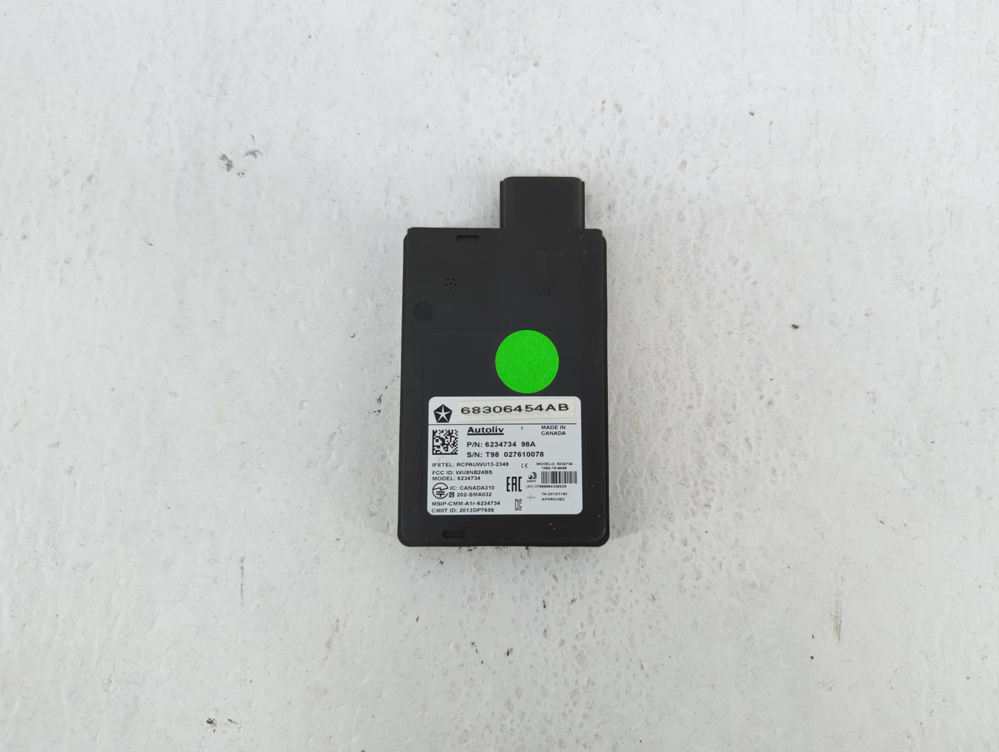 2017 Chrysler Pacifica Chassis Control Module Ccm Bcm Body Control - Oemusedautoparts1.com