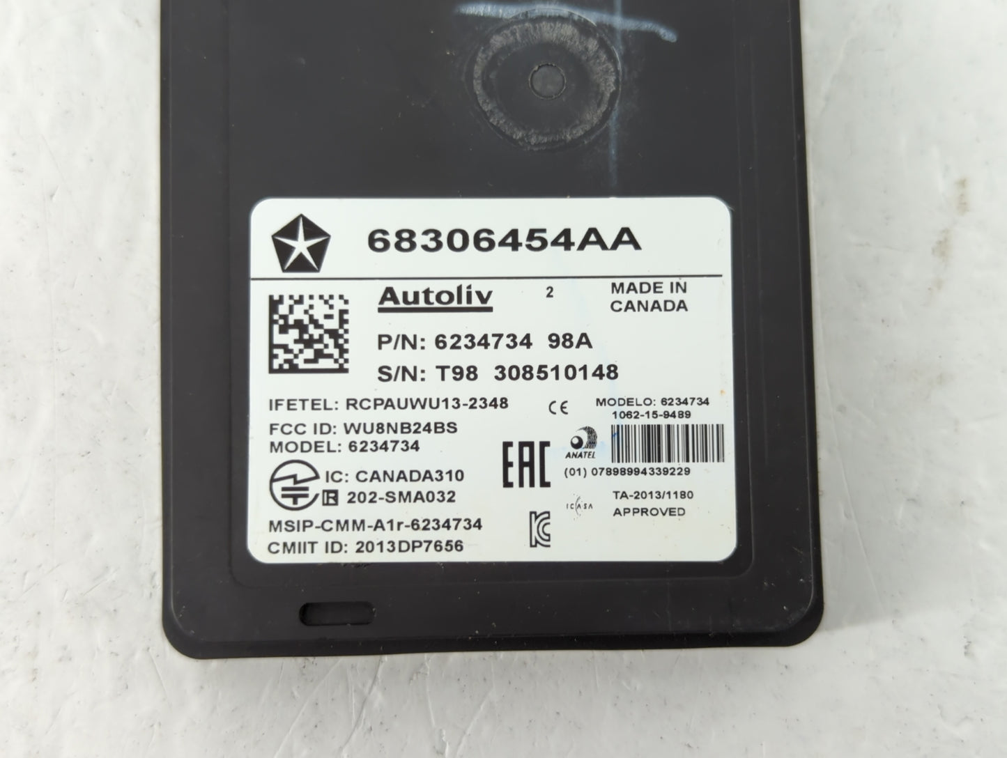 2017 Chrysler Pacifica Chassis Control Module Ccm Bcm Body Control - Oemusedautoparts1.com