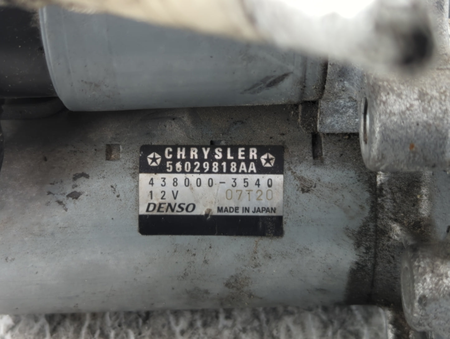 2017-2020 Chrysler Pacifica Car Starter Motor Solenoid OEM P/N:56029818AA Fits Fits 2017 2018 2019 2020 2022 OEM Used Auto P