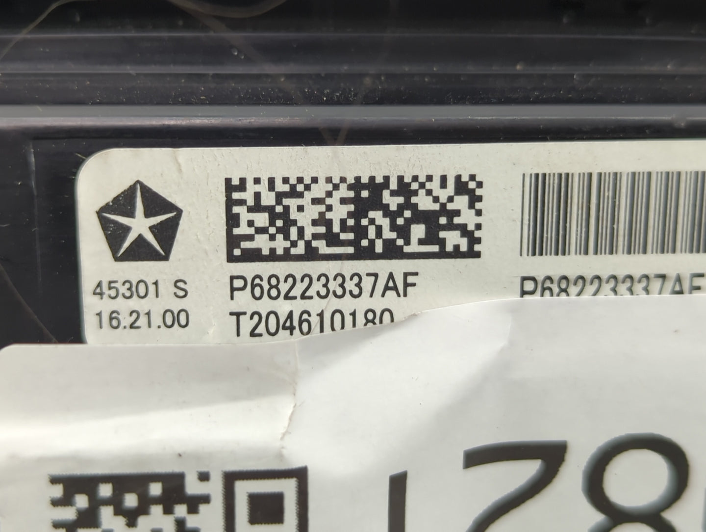 2017-2021 Chrysler Pacifica Climate Control Module Temperature AC/Heater Replacement P/N:P68223337AF Fits OEM Used Auto Part