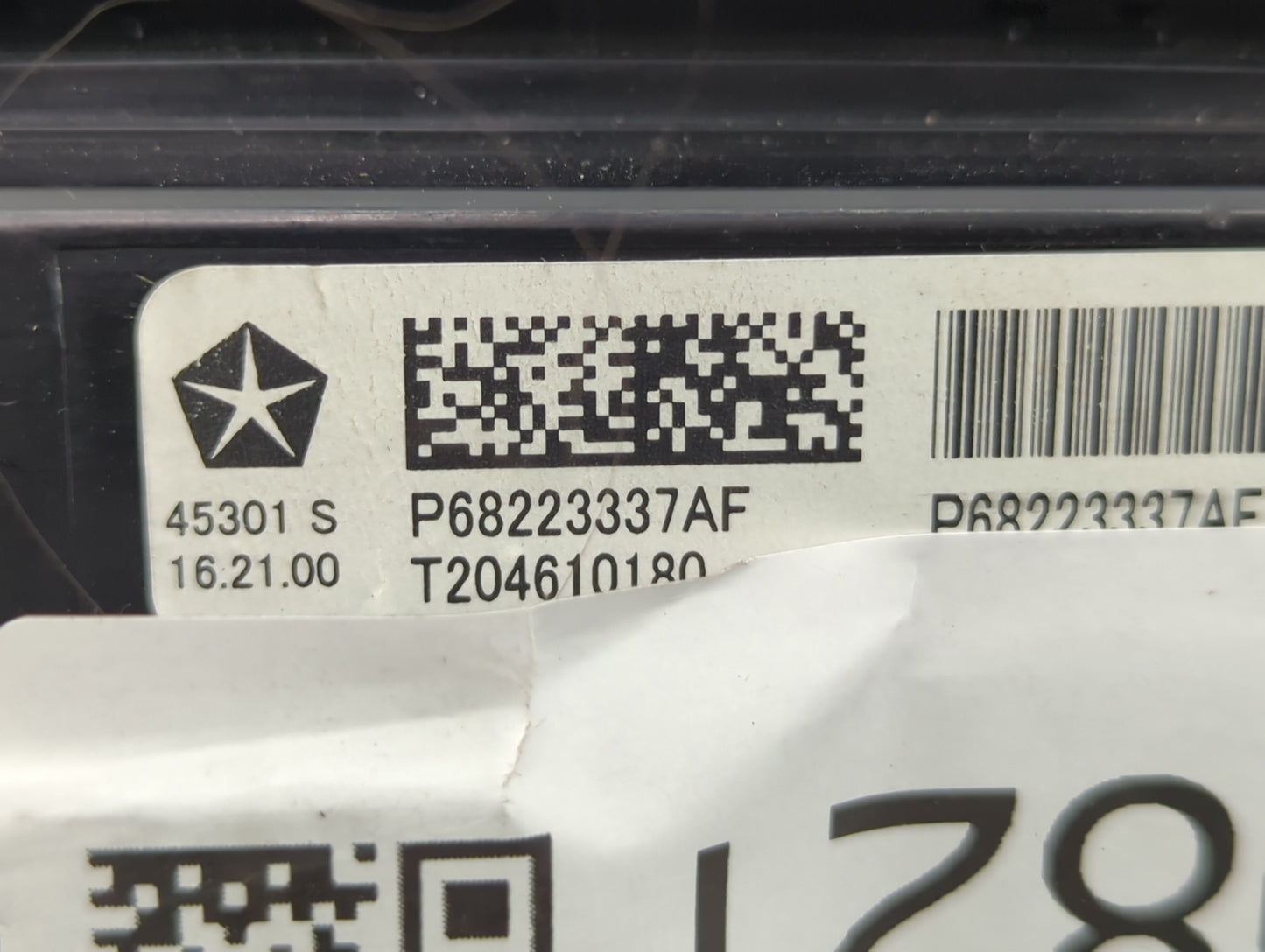 2017-2021 Chrysler Pacifica Climate Control Module Temperature AC/Heater Replacement P/N:P68223337AF Fits OEM Used Auto Part