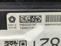 2017-2021 Chrysler Pacifica Climate Control Module Temperature AC/Heater Replacement P/N:P68223337AF Fits OEM Used Auto Part