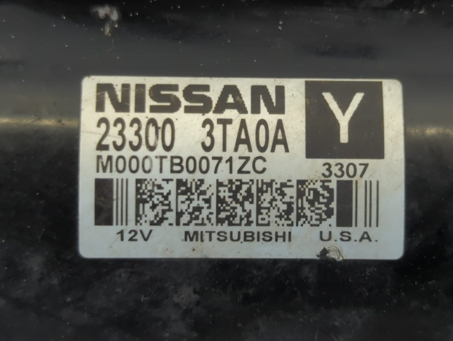 2017-2022 Chrysler Pacifica Car Starter Motor Solenoid OEM P/N:23300 3TA0A Fits Fits 2017 2018 2019 2020 2021 2022 OEM Used 
