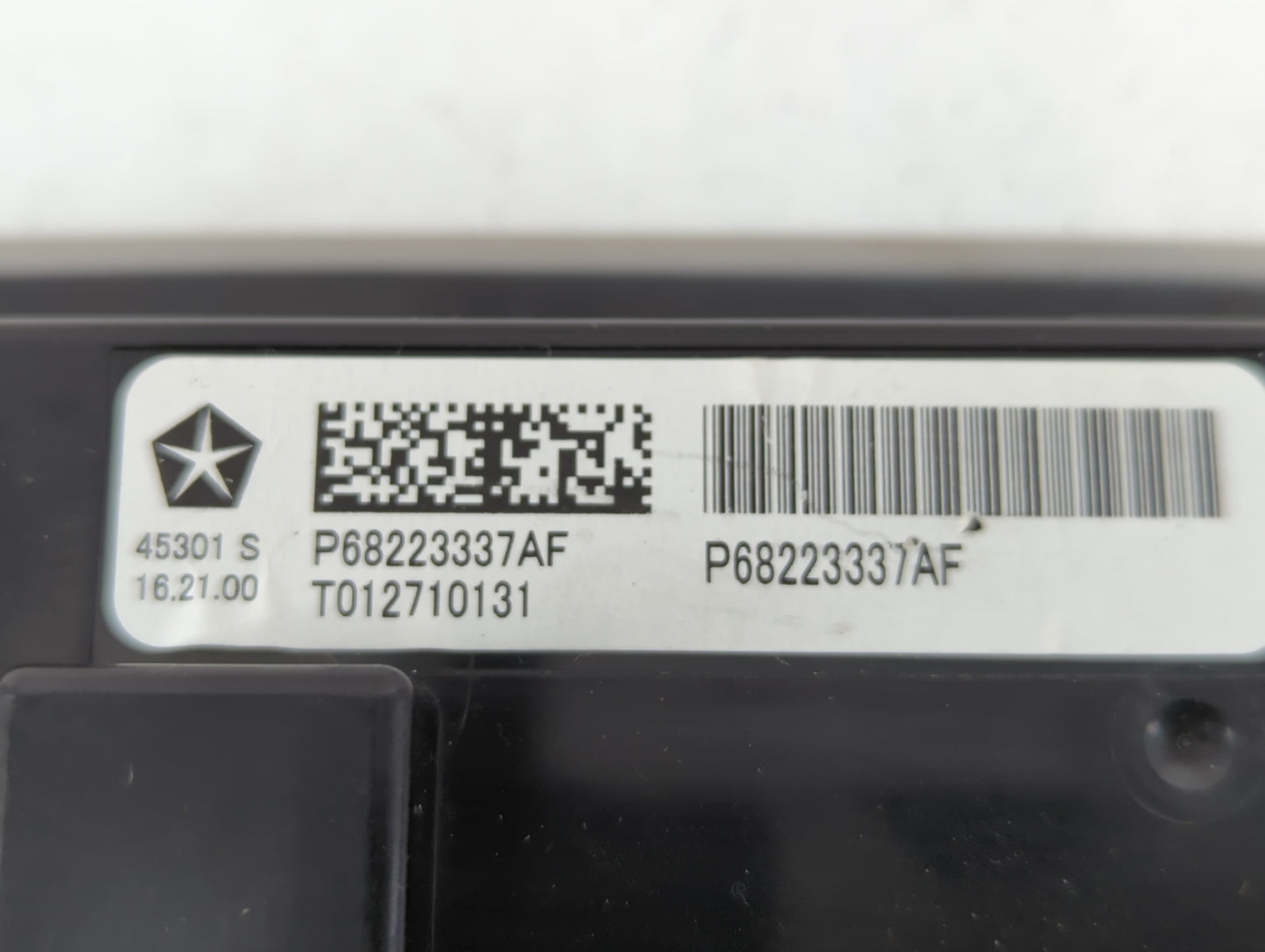 2017-2021 Chrysler Pacifica Climate Control Module Temperature AC/Heater Replacement P/N:P68223337AF Fits OEM Used Auto Part