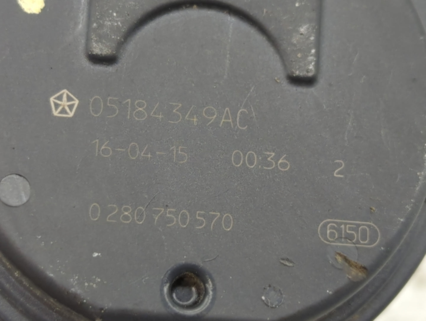 2017-2022 Chrysler Pacifica Throttle Body P/N:0 280 750 570 05184349AC Fits OEM Used Auto Parts - Oemusedautoparts1.com
