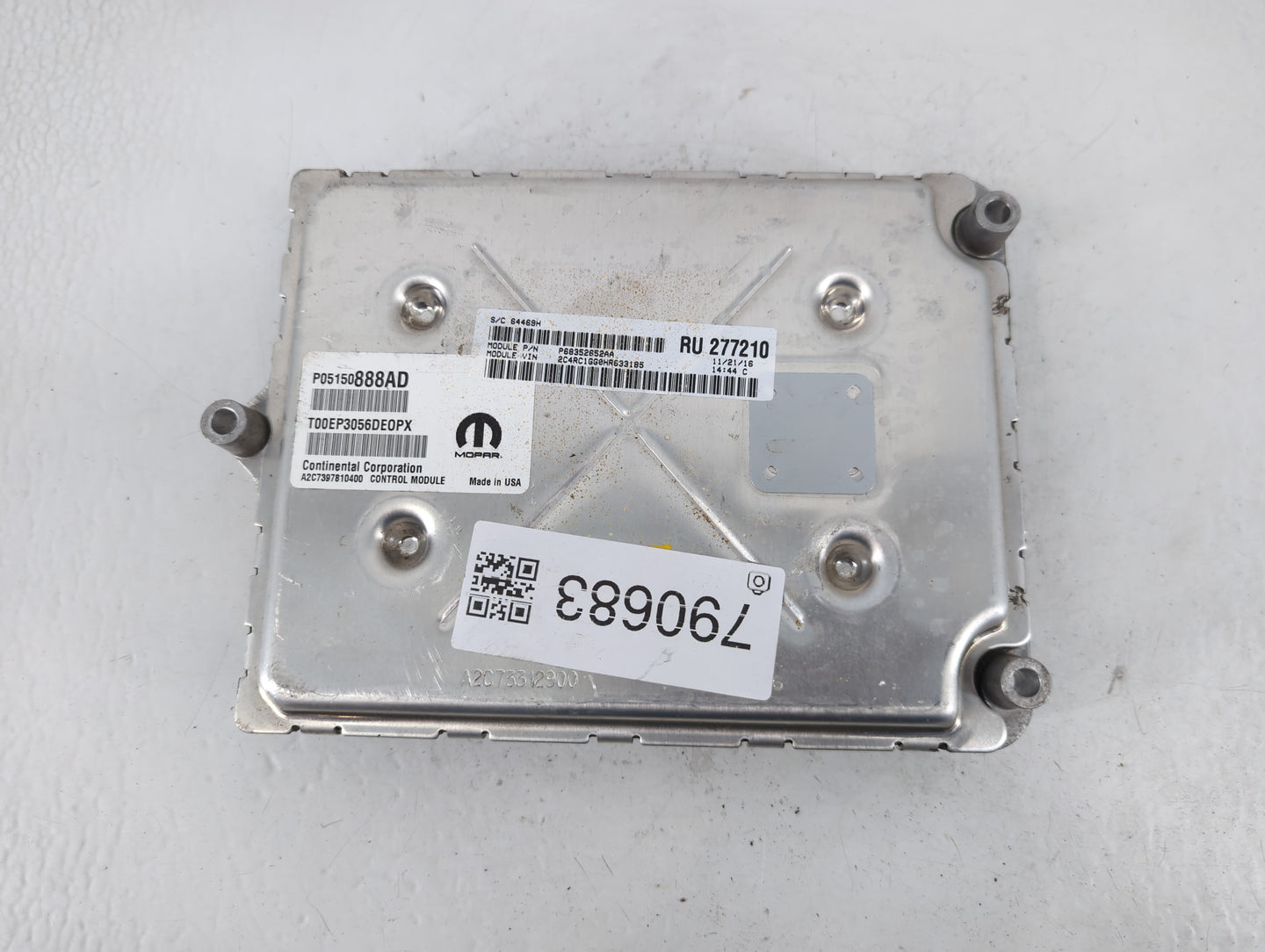 2017 Chrysler Pacifica PCM Engine Control Computer ECU ECM PCU OEM P/N:P05150888AD Fits OEM Used Auto Parts - Oemusedautopar