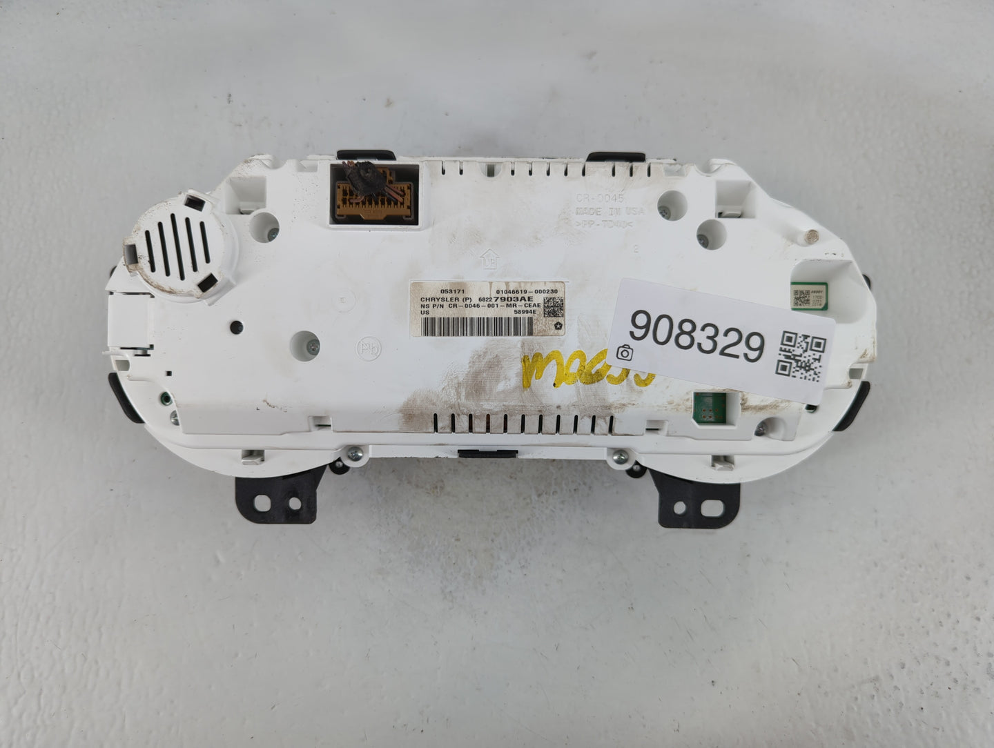 2017 Chrysler Pacifica Instrument Cluster Speedometer Gauges P/N:CR-0046-001-MR-CEAE 68227903AE Fits OEM Used Auto Parts - O