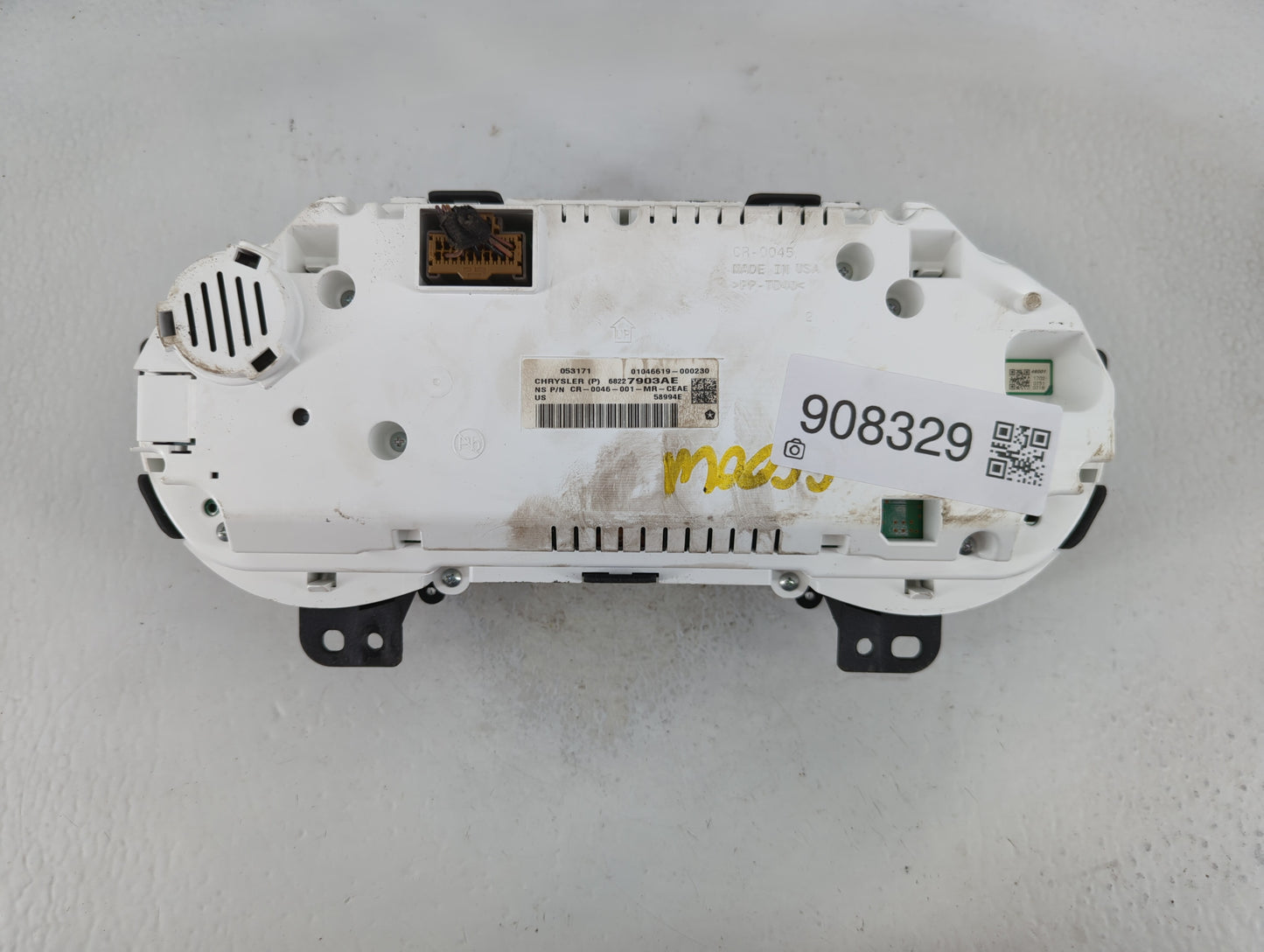 2017 Chrysler Pacifica Instrument Cluster Speedometer Gauges P/N:CR-0046-001-MR-CEAE 68227903AE Fits OEM Used Auto Parts - O