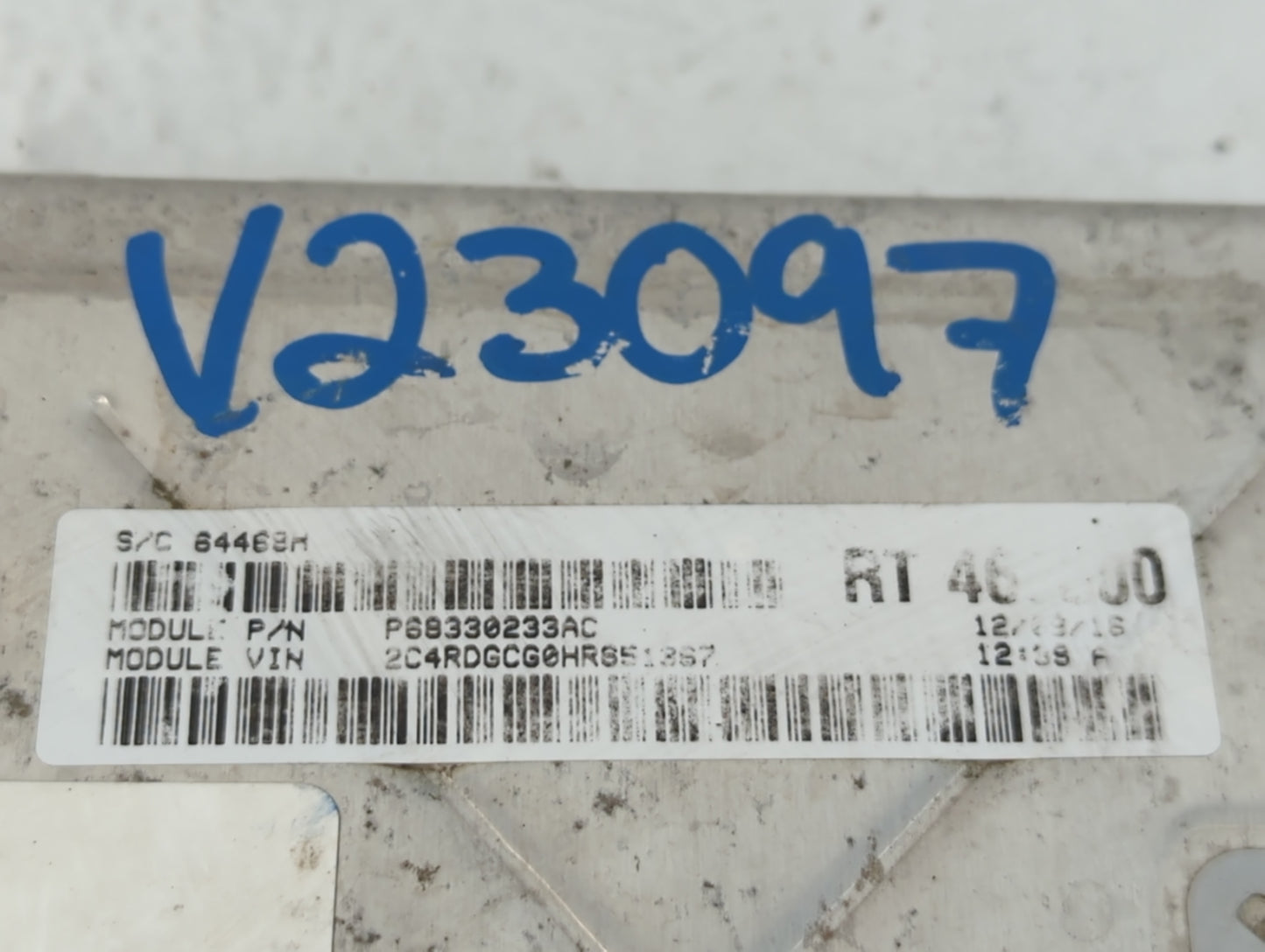 2017 Dodge Caravan PCM Engine Control Computer ECU ECM PCU OEM P/N:P68243295AB Fits Fits 2016 2018 2019 2020 OEM Used Auto P