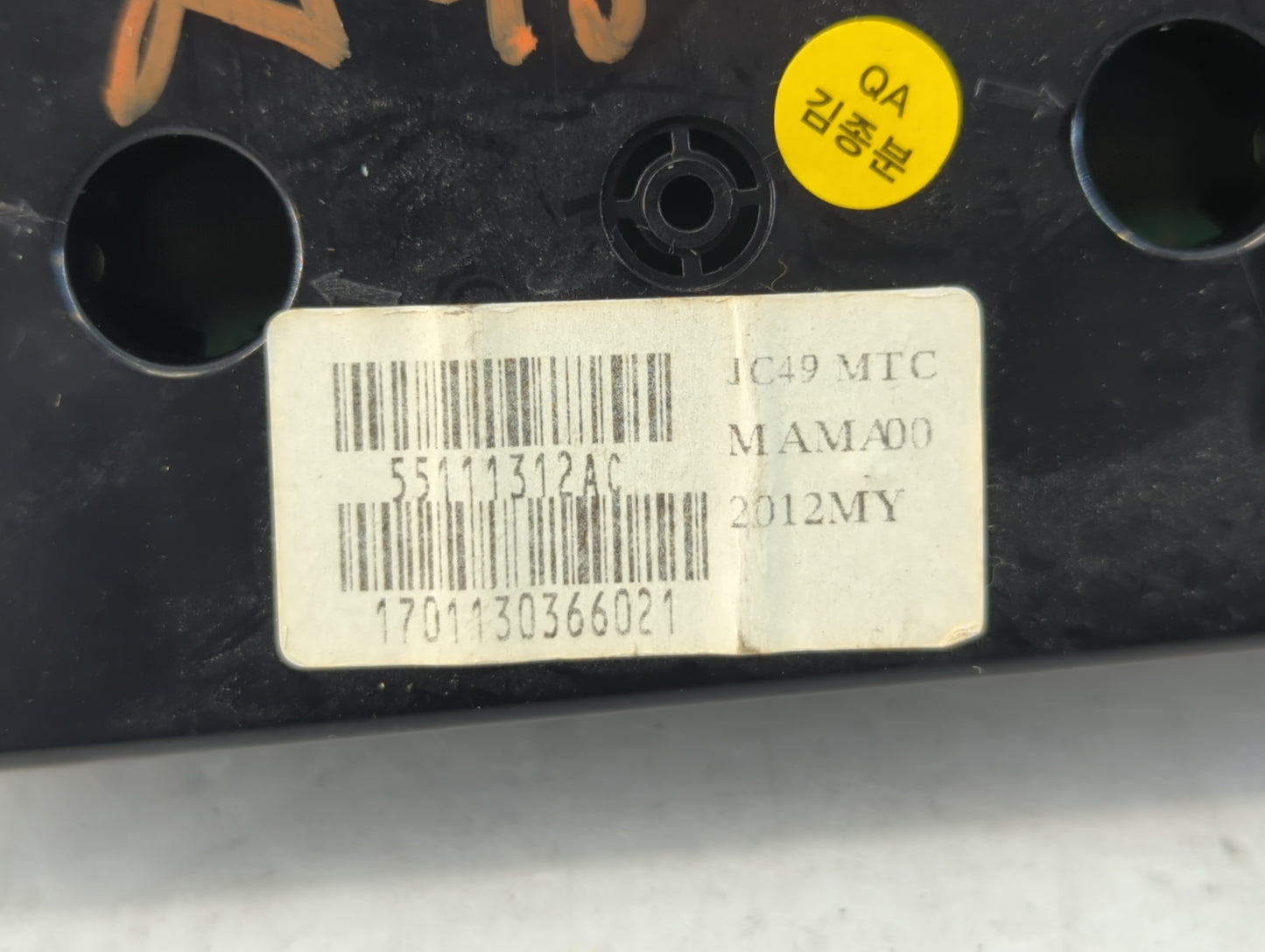 2017 Dodge Caravan Climate Control Module Temperature AC/Heater Replacement P/N:55111312AC Fits OEM Used Auto Parts - Oemuse