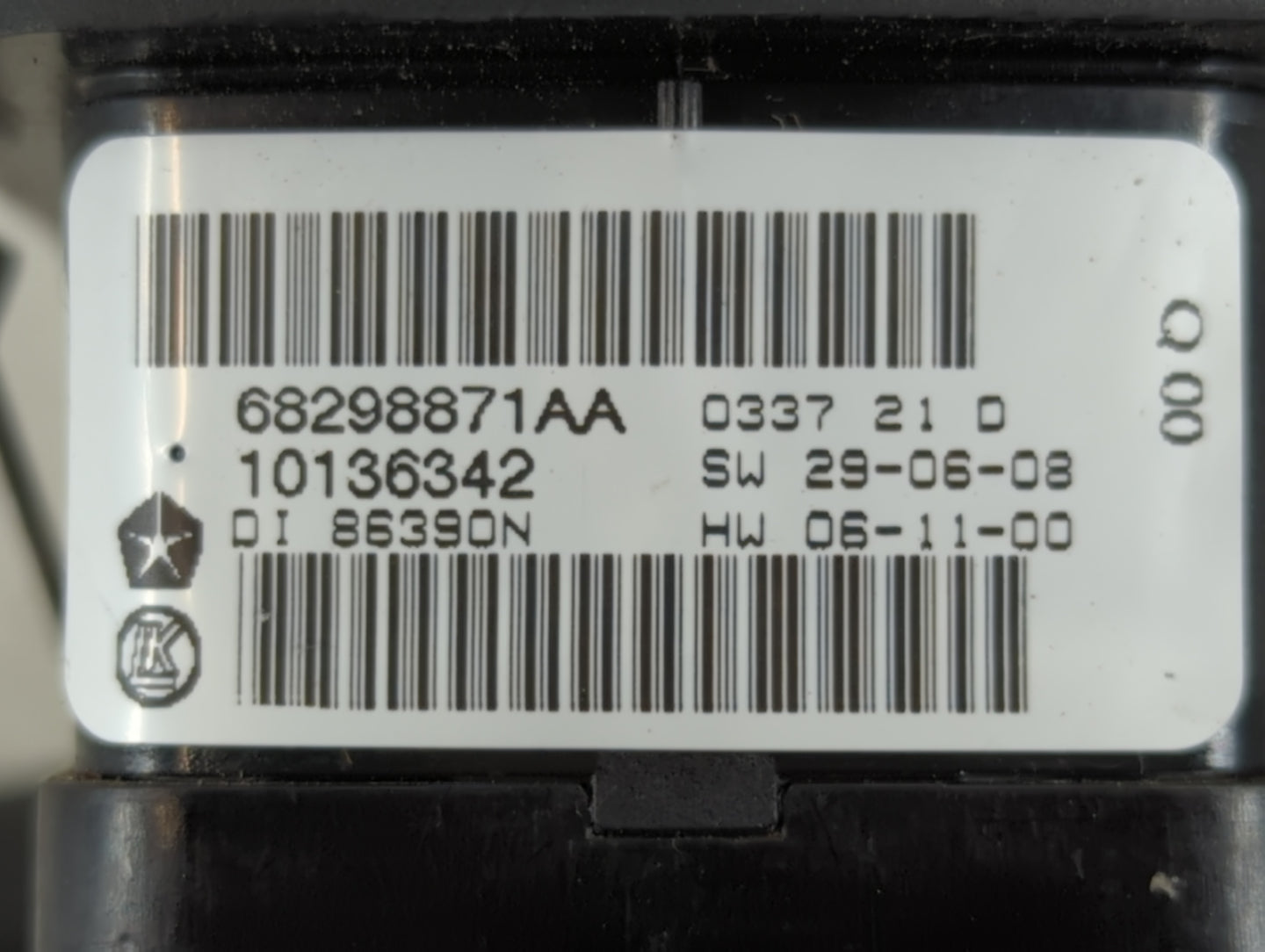 2017 Dodge Caravan Master Power Window Switch Replacement Driver Side Left P/N:68298871AA Fits OEM Used Auto Parts - Oemused