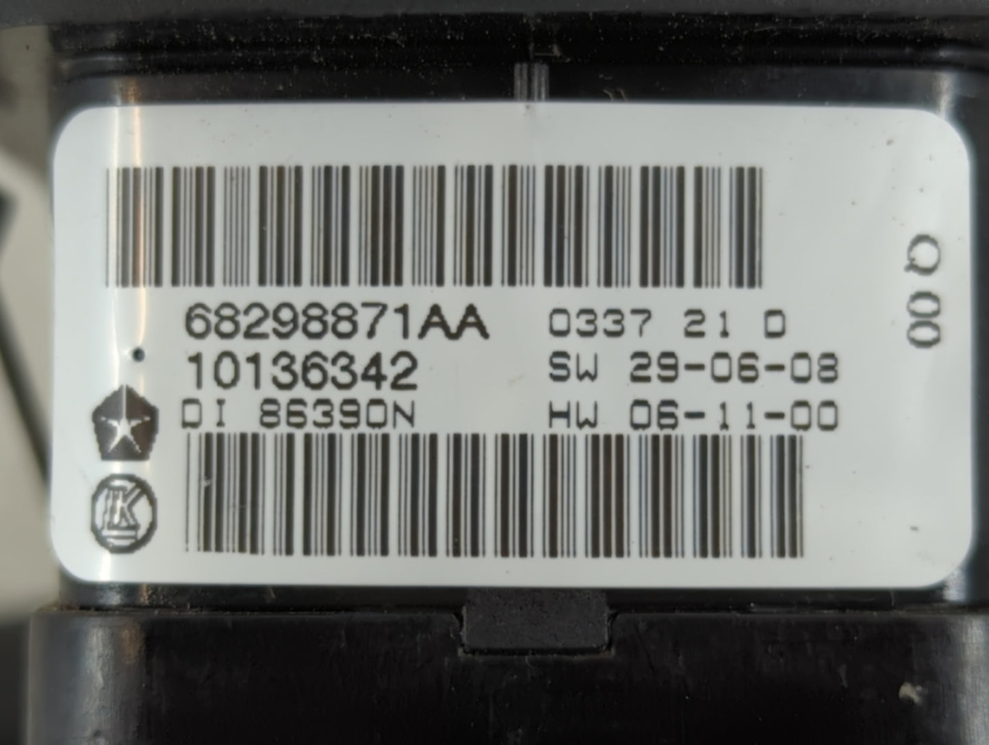 2017 Dodge Caravan Master Power Window Switch Replacement Driver Side Left P/N:68298871AA Fits OEM Used Auto Parts - Oemused