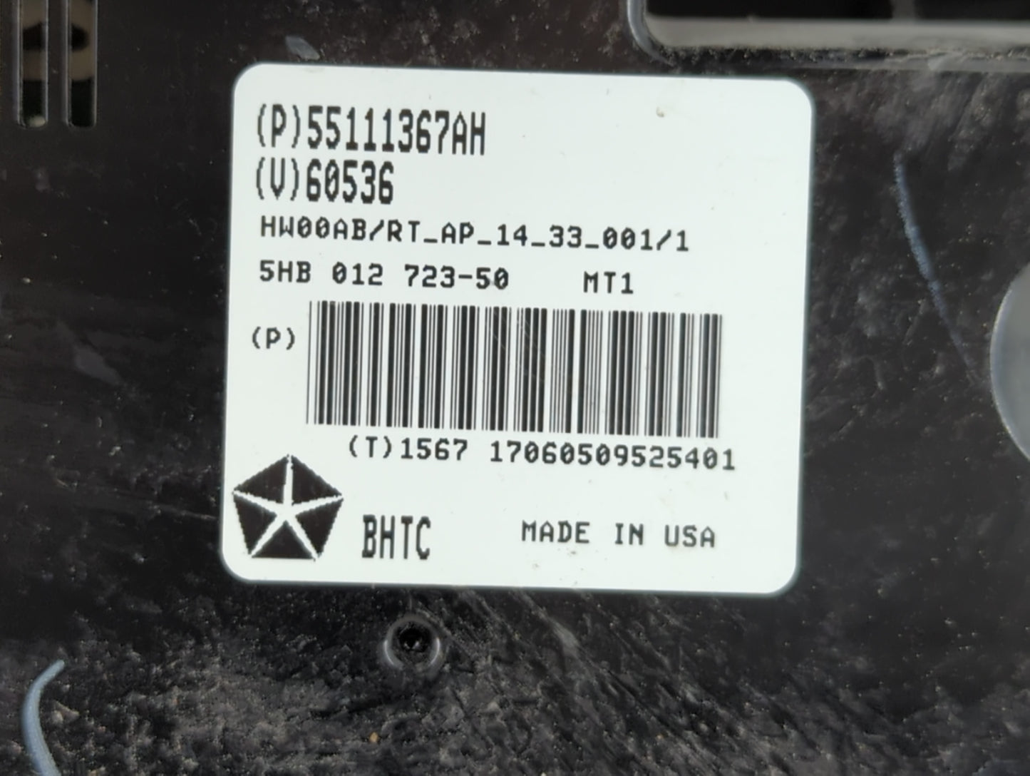 2017 Dodge Caravan Radio AM FM Cd Player Receiver Replacement P/N:55111367AH Fits Fits 2012 2013 2014 2015 2016 2018 2019 20