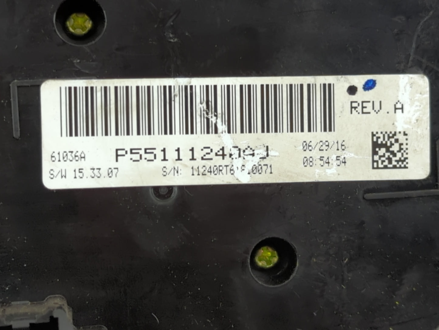 2017 Dodge Caravan Climate Control Module Temperature AC/Heater Replacement P/N:P55111240AJ Fits OEM Used Auto Parts - Oemus