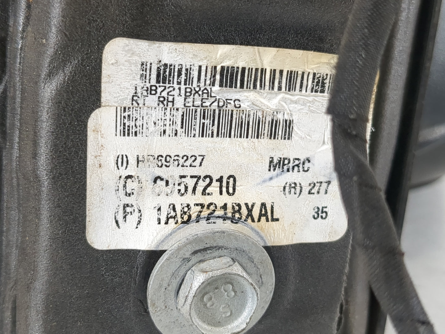 2017 Dodge Caravan Passenger Side View Mirror - Right Door Mirror OEM Used - Oemusedautoparts1.com