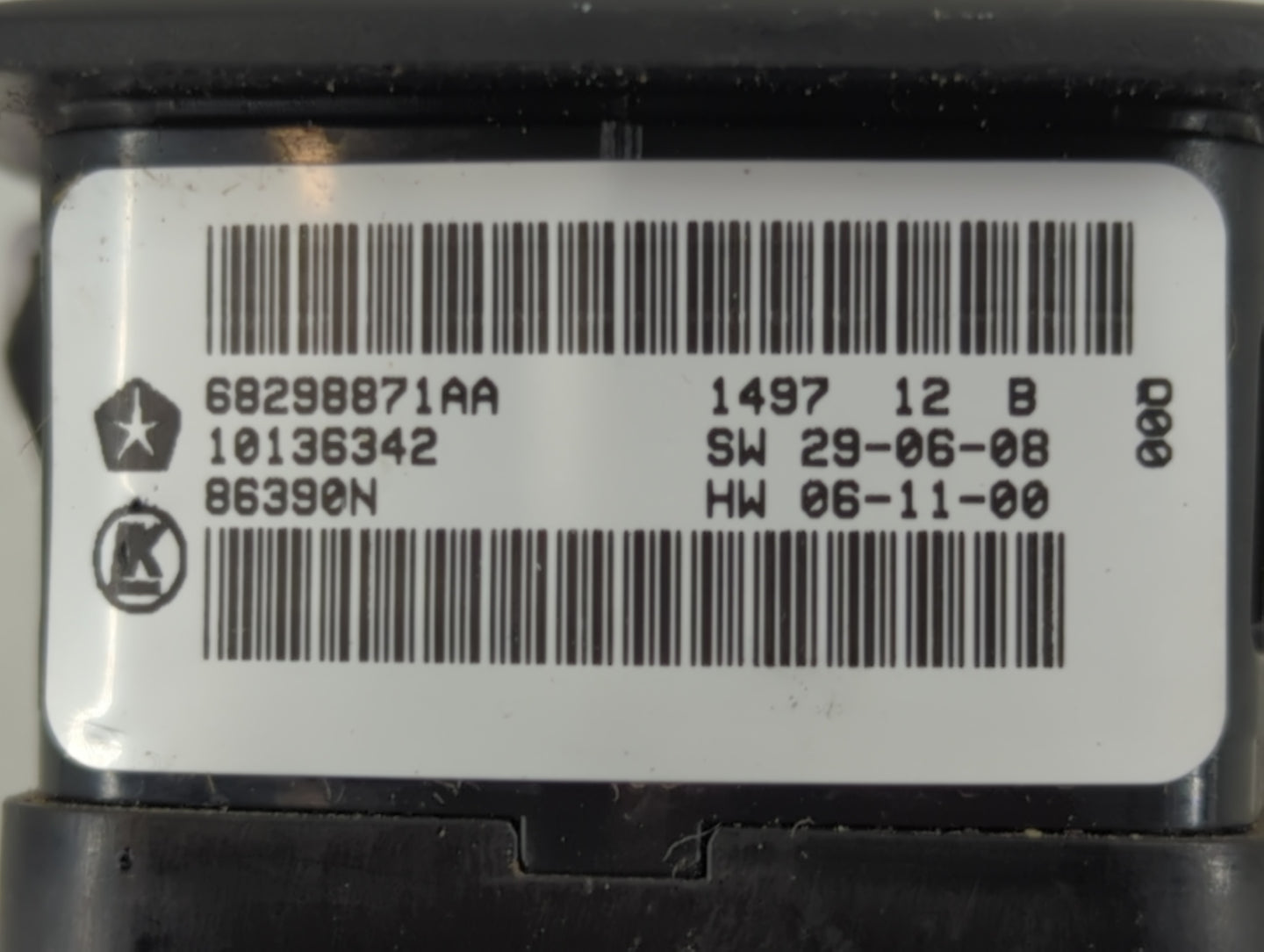 2017 Dodge Caravan Master Power Window Switch Replacement Driver Side Left P/N:68298871AA Fits OEM Used Auto Parts - Oemused