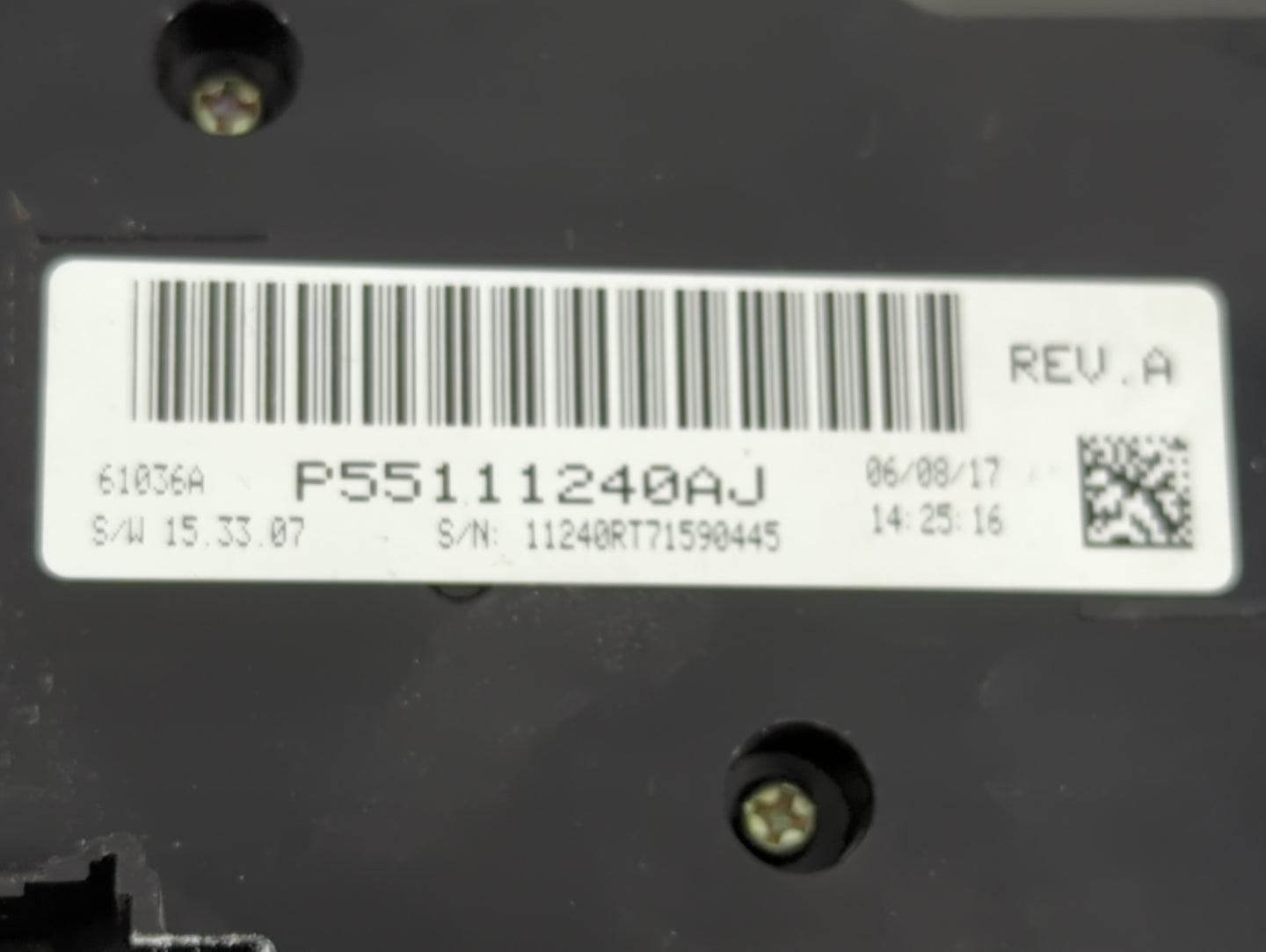 2017 Dodge Caravan Climate Control Module Temperature AC/Heater Replacement P/N:P55111240AJ Fits OEM Used Auto Parts - Oemus
