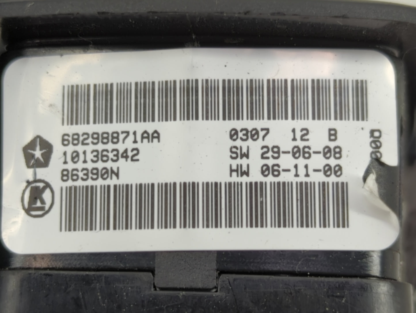 2017 Dodge Caravan Master Power Window Switch Replacement Driver Side Left P/N:10136342 68298871AA Fits OEM Used Auto Parts 