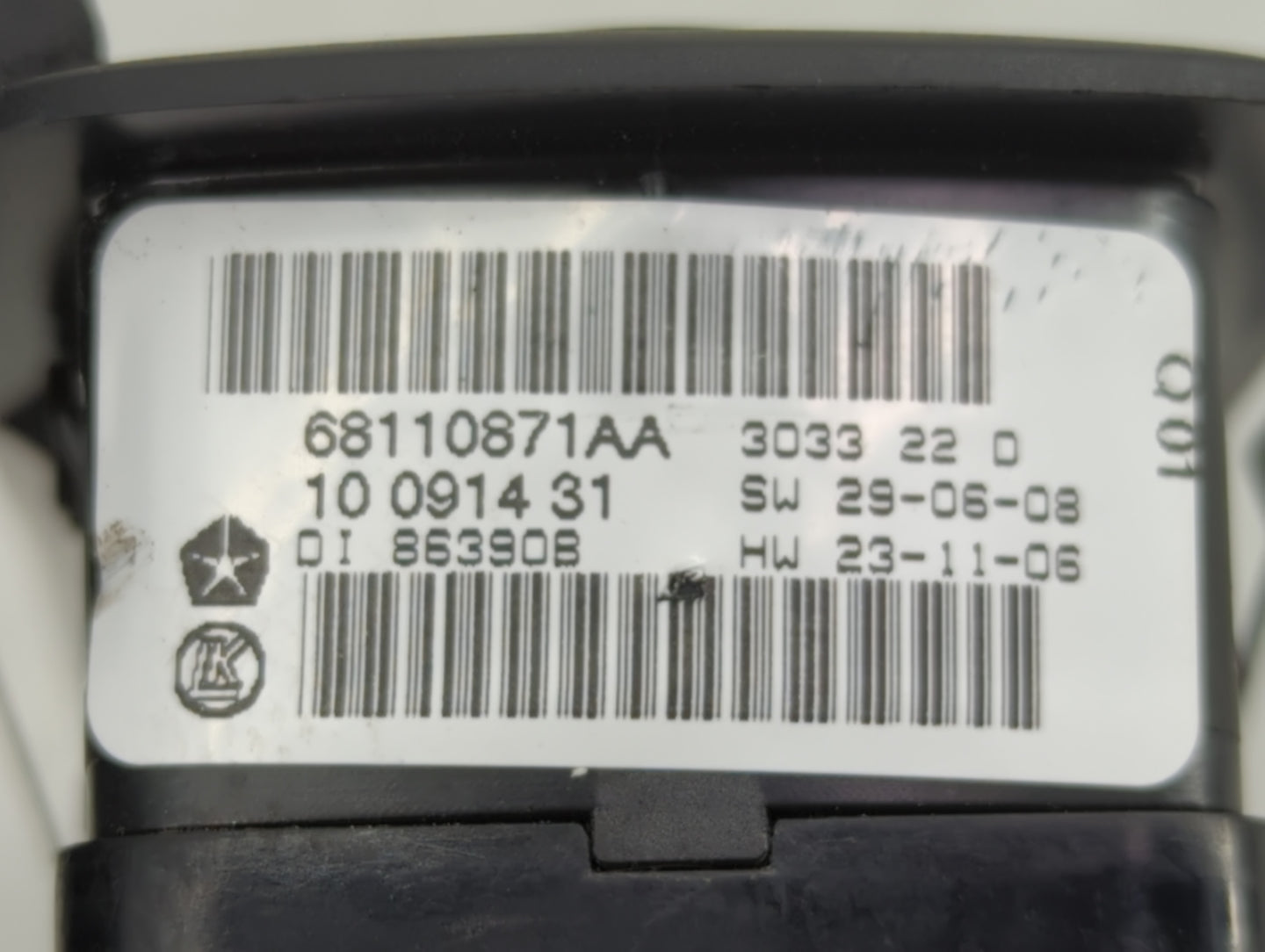 2017 Dodge Caravan Master Power Window Switch Replacement Driver Side Left P/N:10136342 68298871AA Fits OEM Used Auto Parts 
