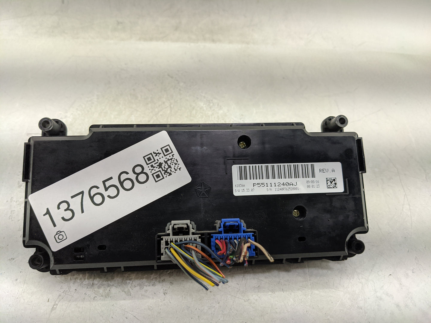 2017 Dodge Caravan Climate Control Module Temperature AC/Heater Replacement P/N:P55111240AJ Fits OEM Used Auto Parts - Oemus