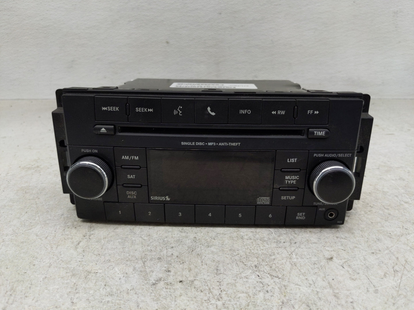 2017 Dodge Caravan Radio AM FM Cd Player Receiver Replacement P/N:05091258AF Fits Fits 2012 2013 2014 2015 2016 2018 2019 20