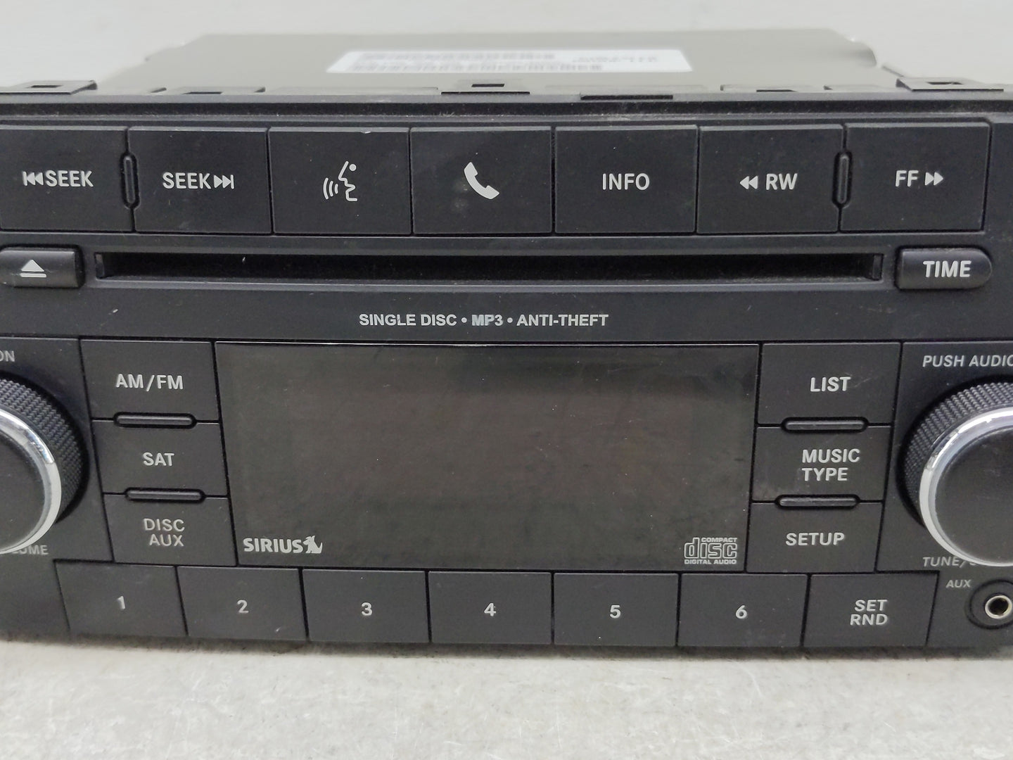 2017 Dodge Caravan Radio AM FM Cd Player Receiver Replacement P/N:05091258AF Fits Fits 2012 2013 2014 2015 2016 2018 2019 20