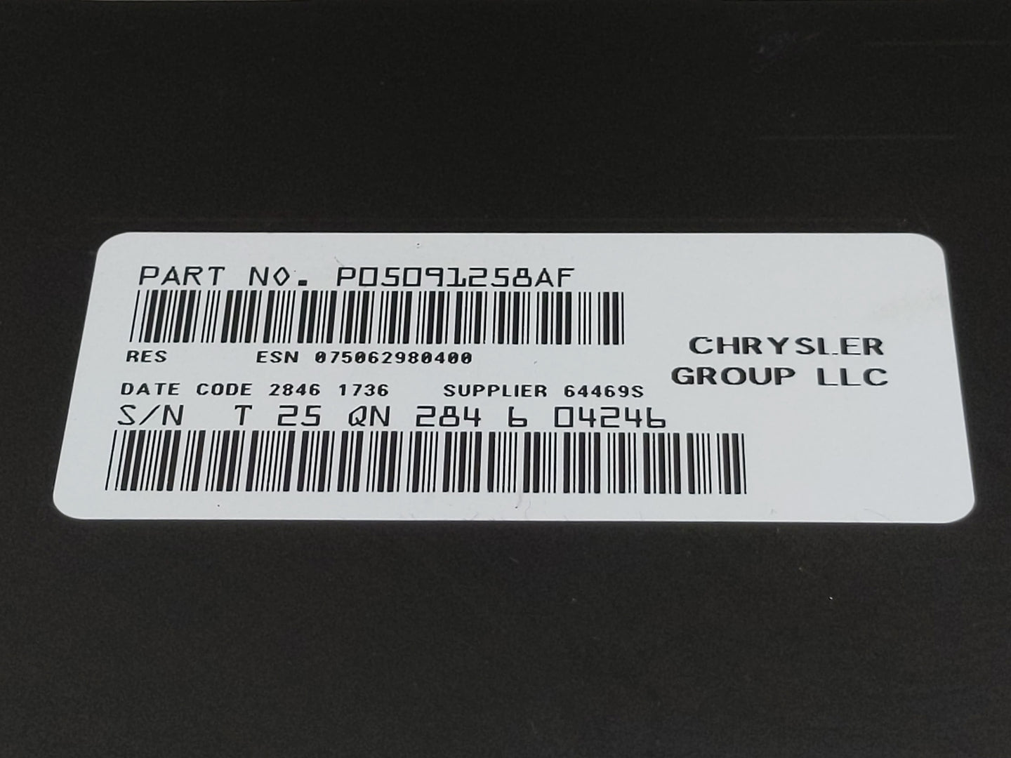 2017 Dodge Caravan Radio AM FM Cd Player Receiver Replacement P/N:05091258AF Fits Fits 2012 2013 2014 2015 2016 2018 2019 20