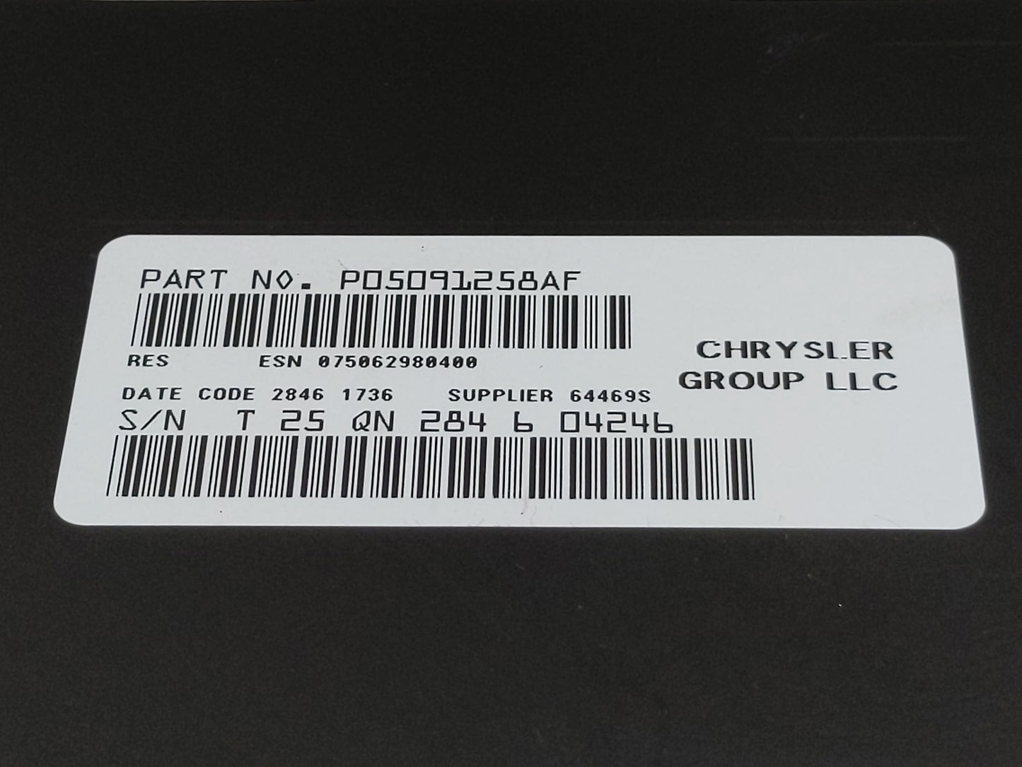 2017 Dodge Caravan Radio AM FM Cd Player Receiver Replacement P/N:05091258AF Fits Fits 2012 2013 2014 2015 2016 2018 2019 20
