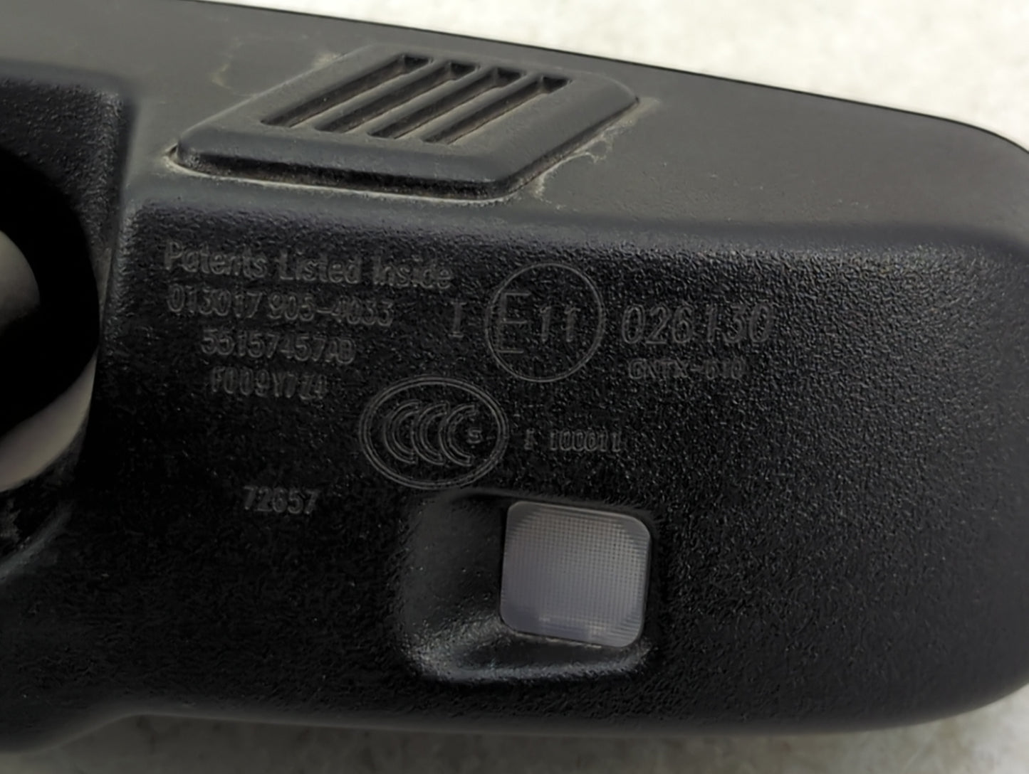2017 Dodge Caravan Interior Rear View Mirror Replacement OEM P/N:55157457AD Fits Fits 2013 2014 2015 2016 OEM Used Auto Part