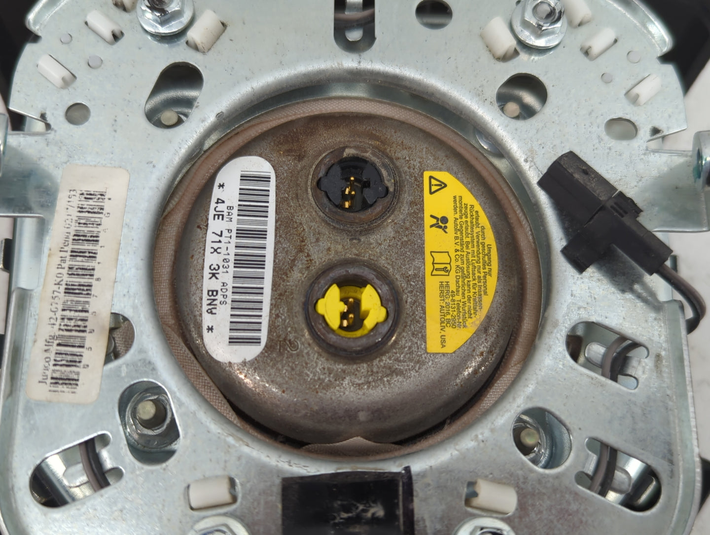 2017 Dodge Caravan Air Bag Driver Left Steering Wheel Mounted Fits Fits 2013 2014 2015 2016 2018 2019 2020 OEM Used Auto Par