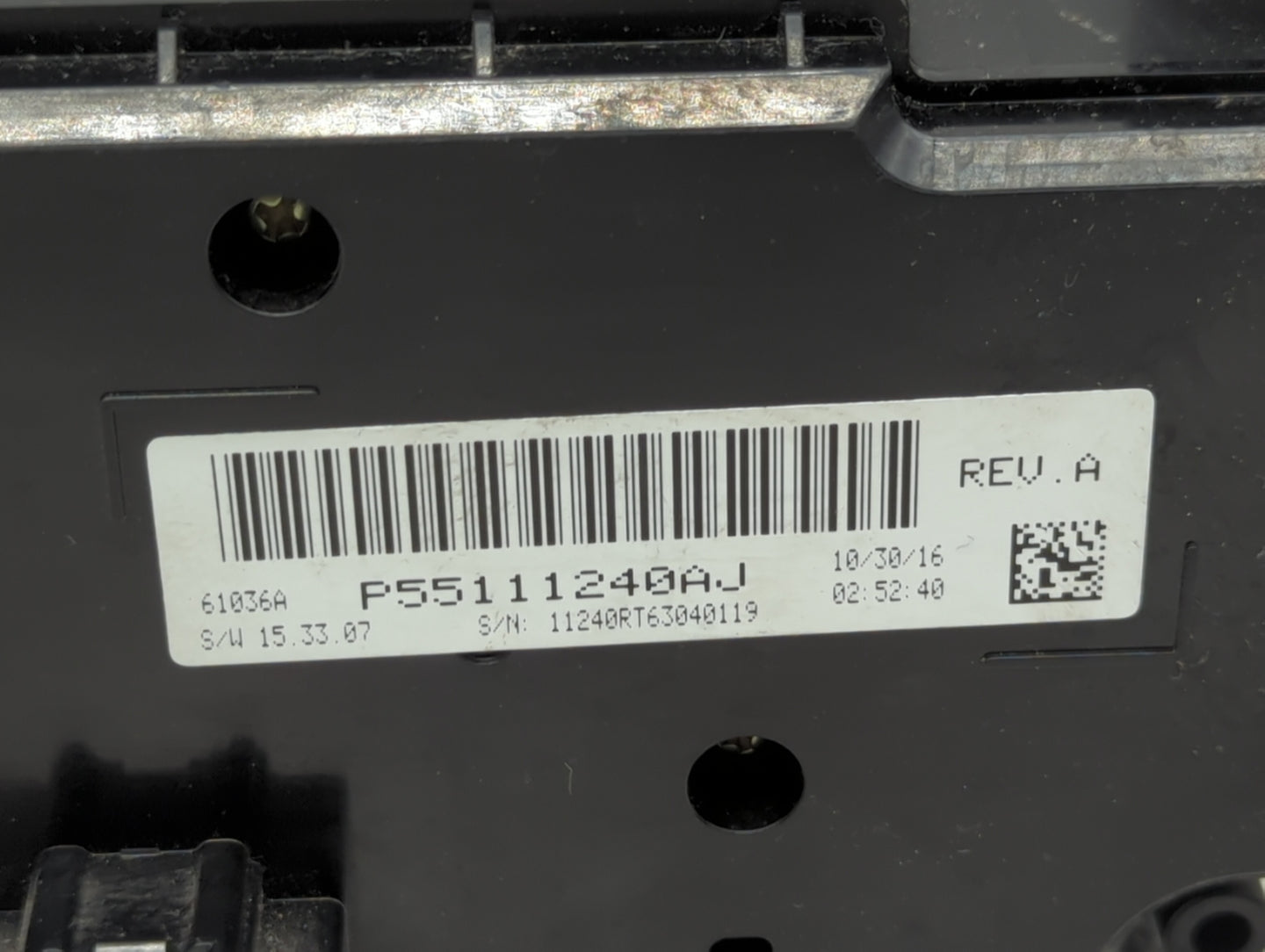 2017 Dodge Caravan Climate Control Module Temperature AC/Heater Replacement P/N:P55111240AJ Fits OEM Used Auto Parts - Oemus
