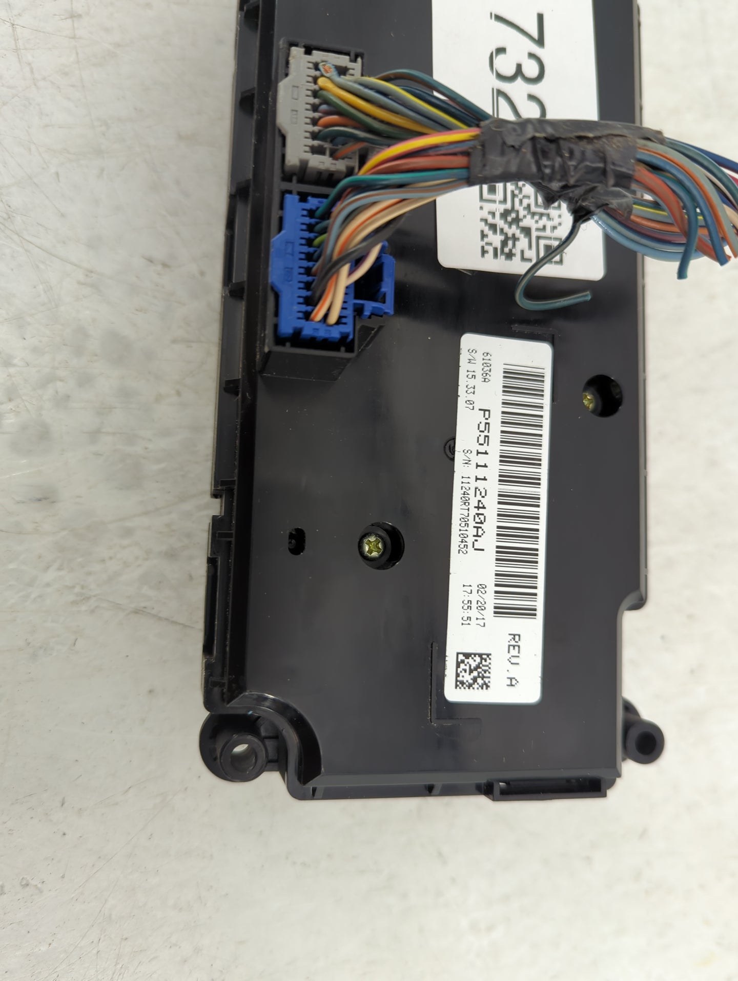 2017 Dodge Caravan Climate Control Module Temperature AC/Heater Replacement P/N:P55111240AJ Fits OEM Used Auto Parts - Oemus