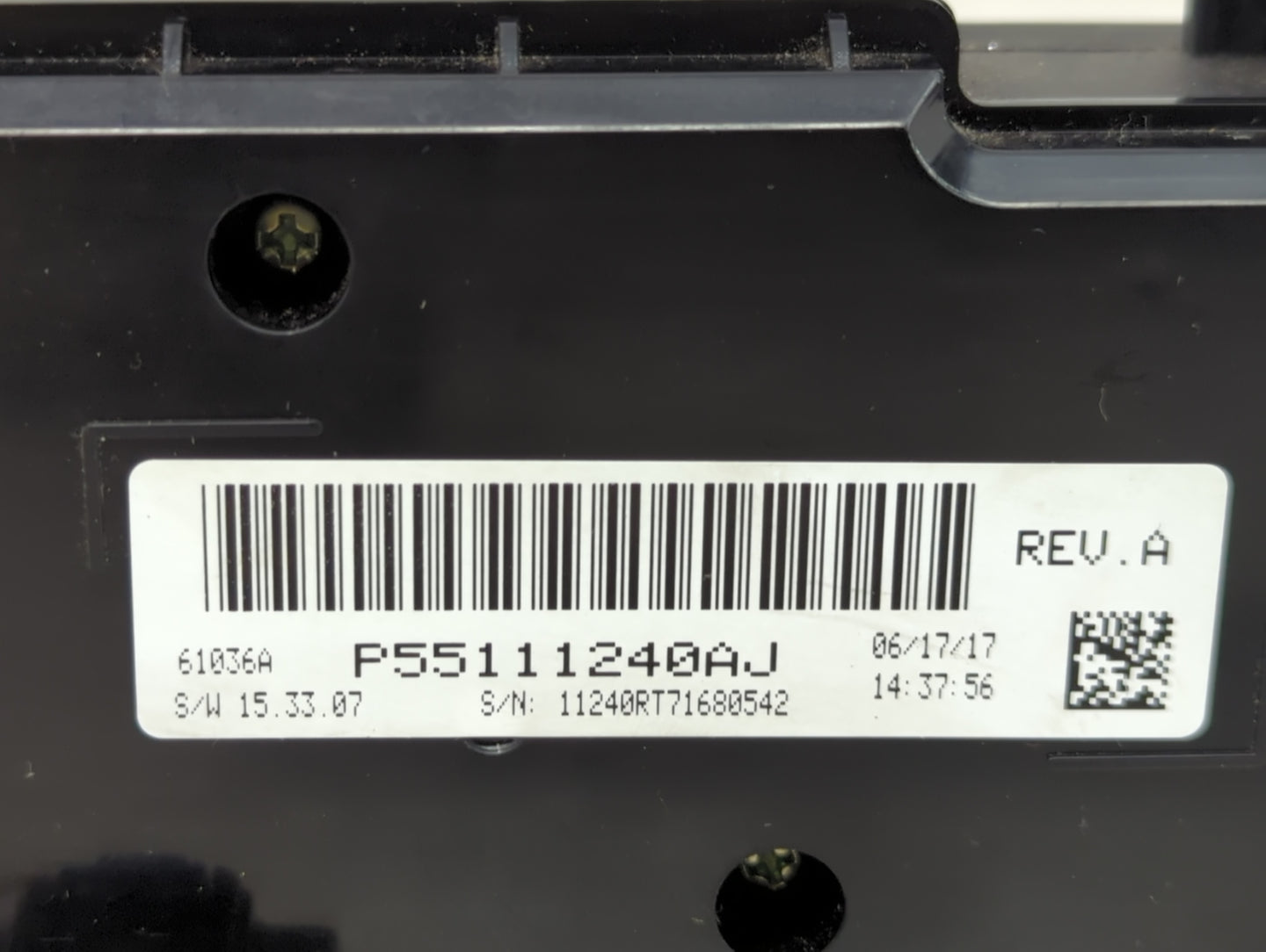 2017 Dodge Caravan Climate Control Module Temperature AC/Heater Replacement P/N:P55111240AJ Fits OEM Used Auto Parts - Oemus