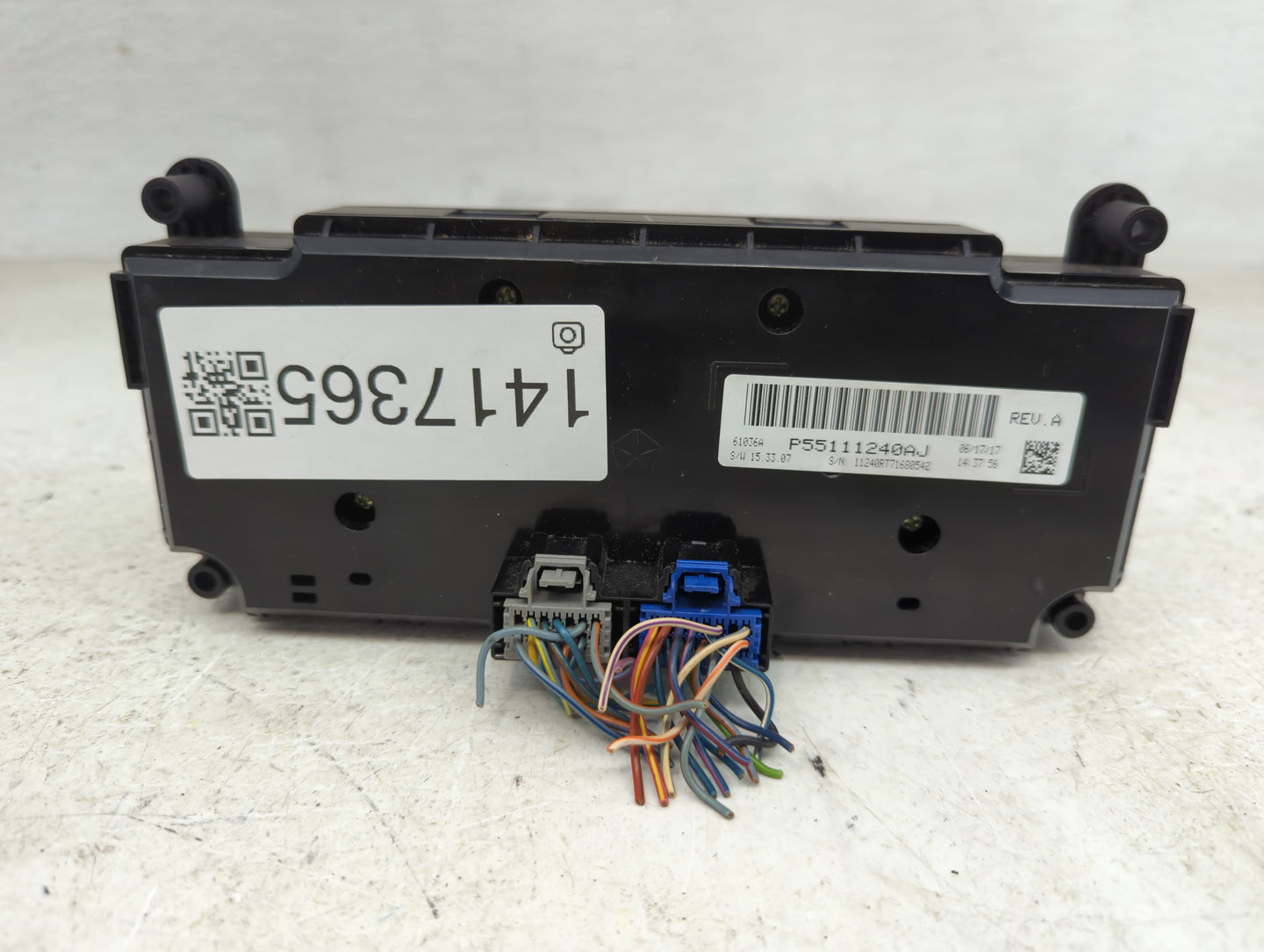 2017 Dodge Caravan Climate Control Module Temperature AC/Heater Replacement P/N:P55111240AJ Fits OEM Used Auto Parts - Oemus
