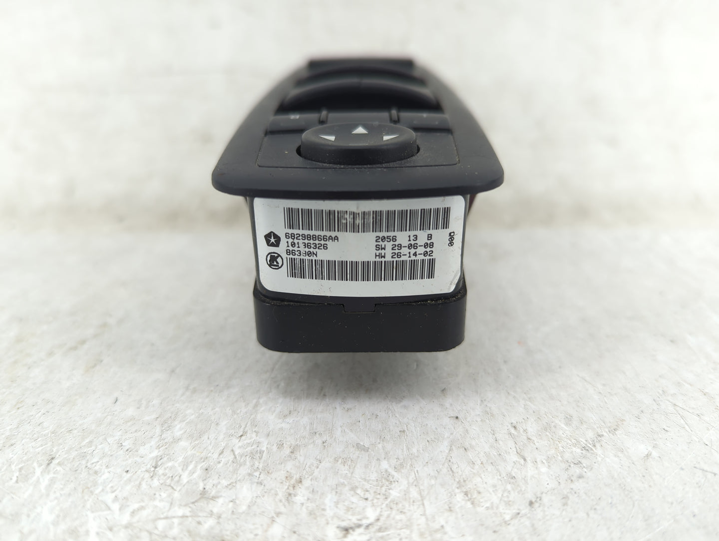 2017 Dodge Caravan Master Power Window Switch Replacement Driver Side Left P/N:68298866AA Fits Fits 2016 2018 2019 2020 OEM 