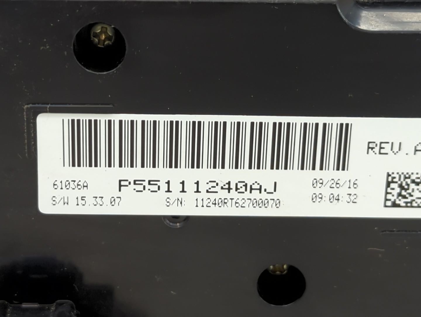 2017 Dodge Caravan Climate Control Module Temperature AC/Heater Replacement P/N:P55111240AJ Fits OEM Used Auto Parts - Oemus