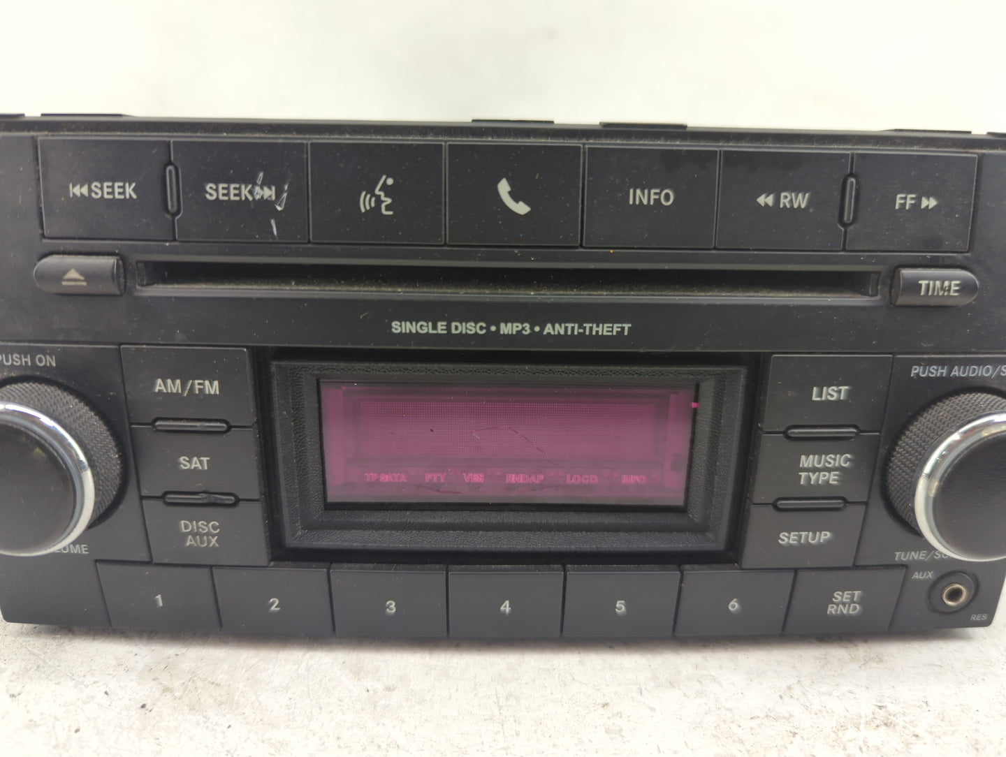 2017 Dodge Caravan Radio AM FM Cd Player Receiver Replacement P/N:P05091258AF Fits Fits 2012 2013 2014 2015 2016 2018 2019 2