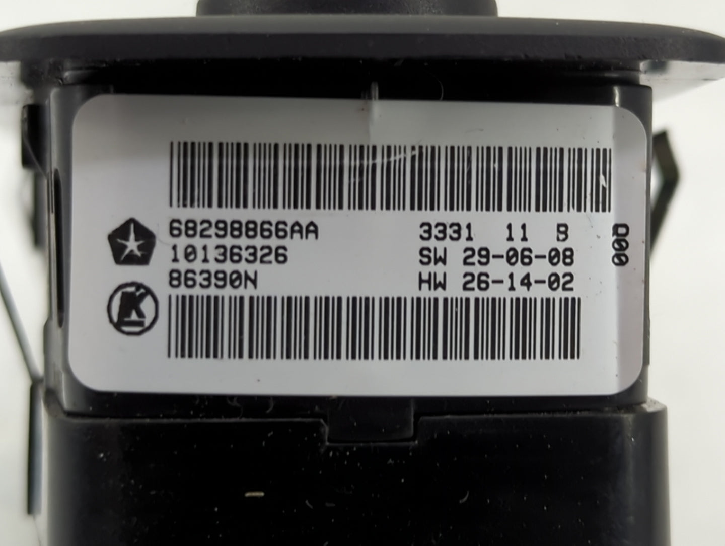 2017 Dodge Caravan Master Power Window Switch Replacement Driver Side Left P/N:68298866AA Fits Fits 2016 2018 2019 2020 OEM 