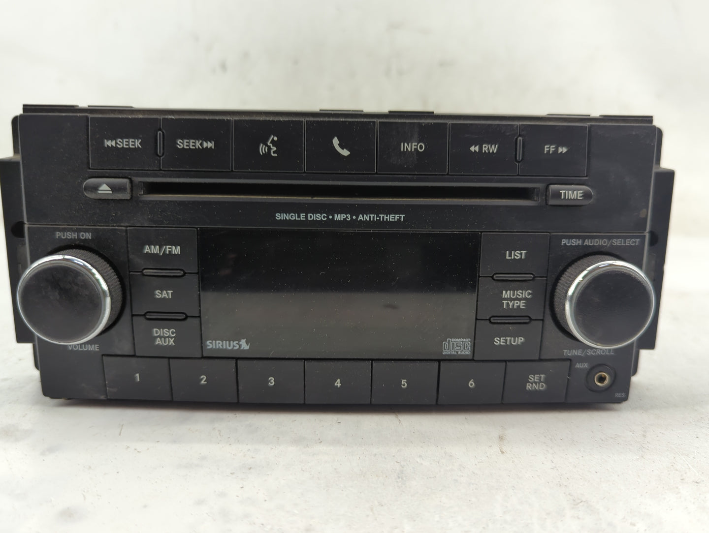 2017 Dodge Caravan Radio AM FM Cd Player Receiver Replacement P/N:P05091258AC Fits Fits 2012 2013 2014 2015 2016 2018 2019 2