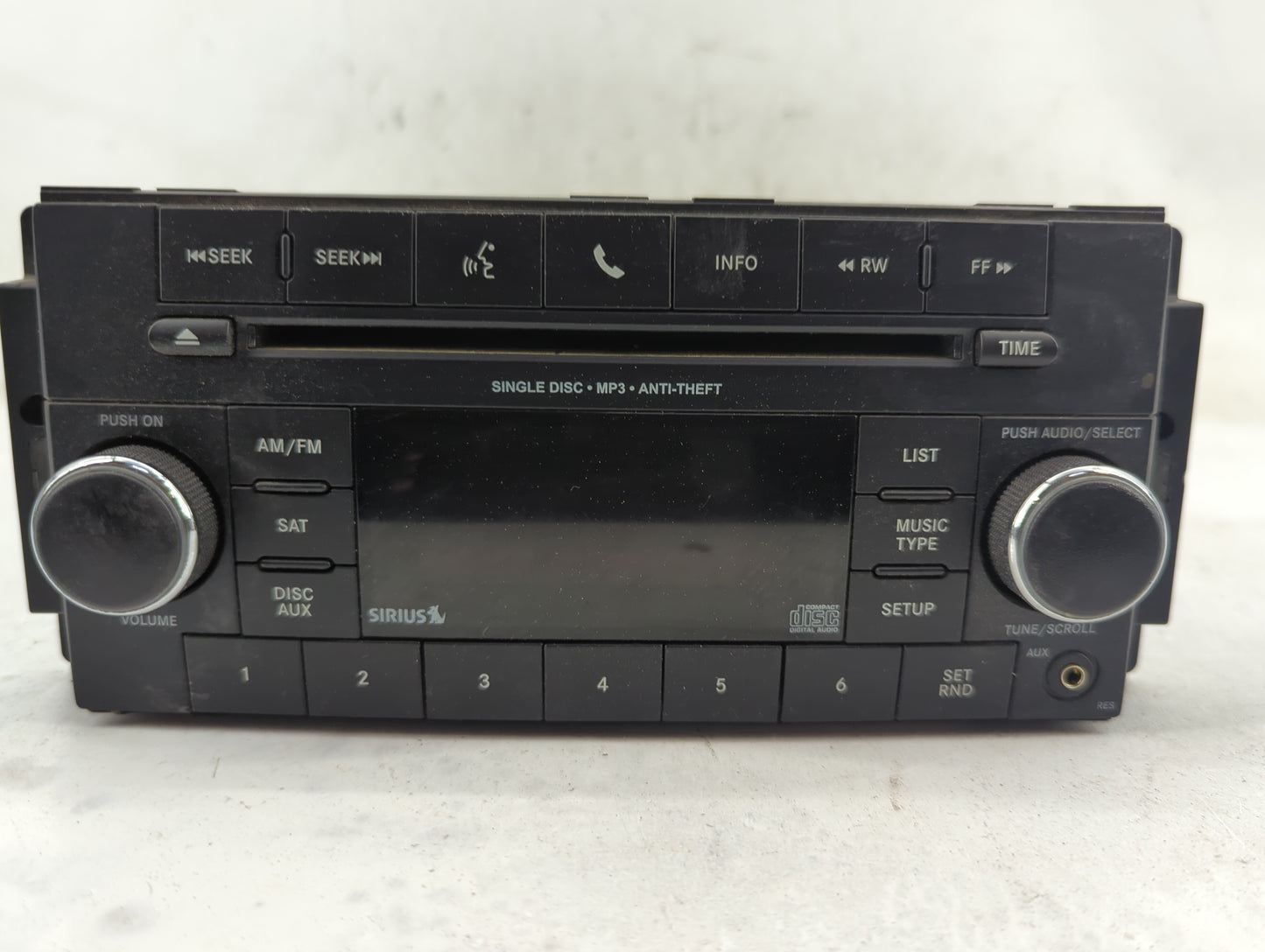 2017 Dodge Caravan Radio AM FM Cd Player Receiver Replacement P/N:P05091258AC Fits Fits 2012 2013 2014 2015 2016 2018 2019 2