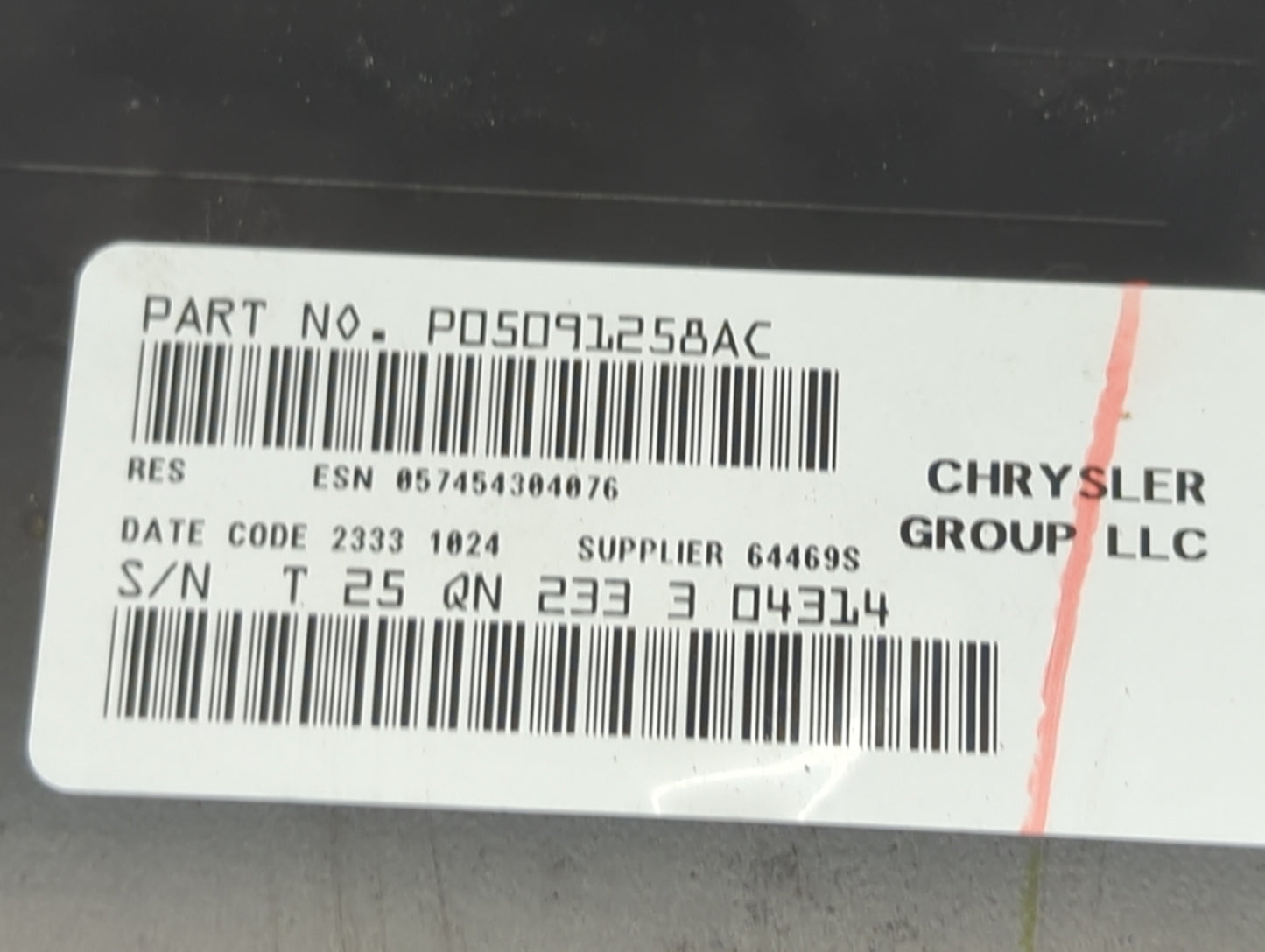 2017 Dodge Caravan Radio AM FM Cd Player Receiver Replacement P/N:P05091258AC Fits Fits 2012 2013 2014 2015 2016 2018 2019 2